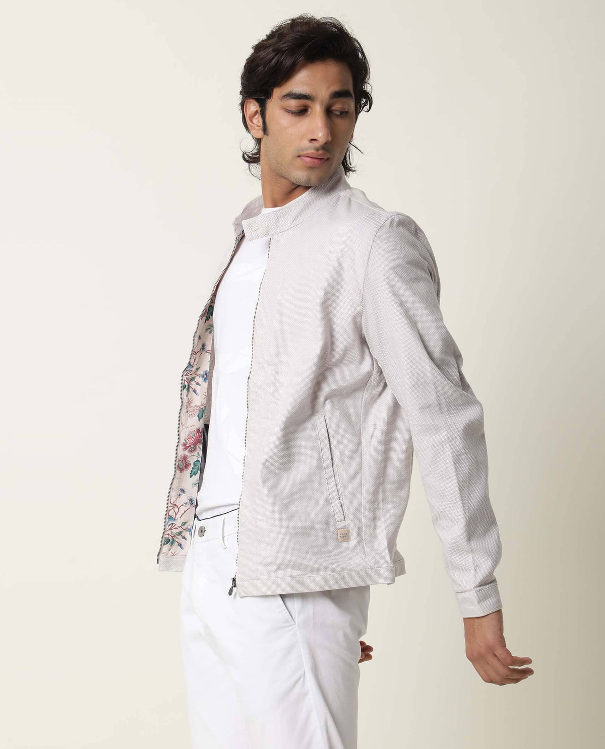 RARE RABBIT MEN'S TEX YELLOW JACKET COTTON FABRIC FULL SLEEVES SLIM FIT