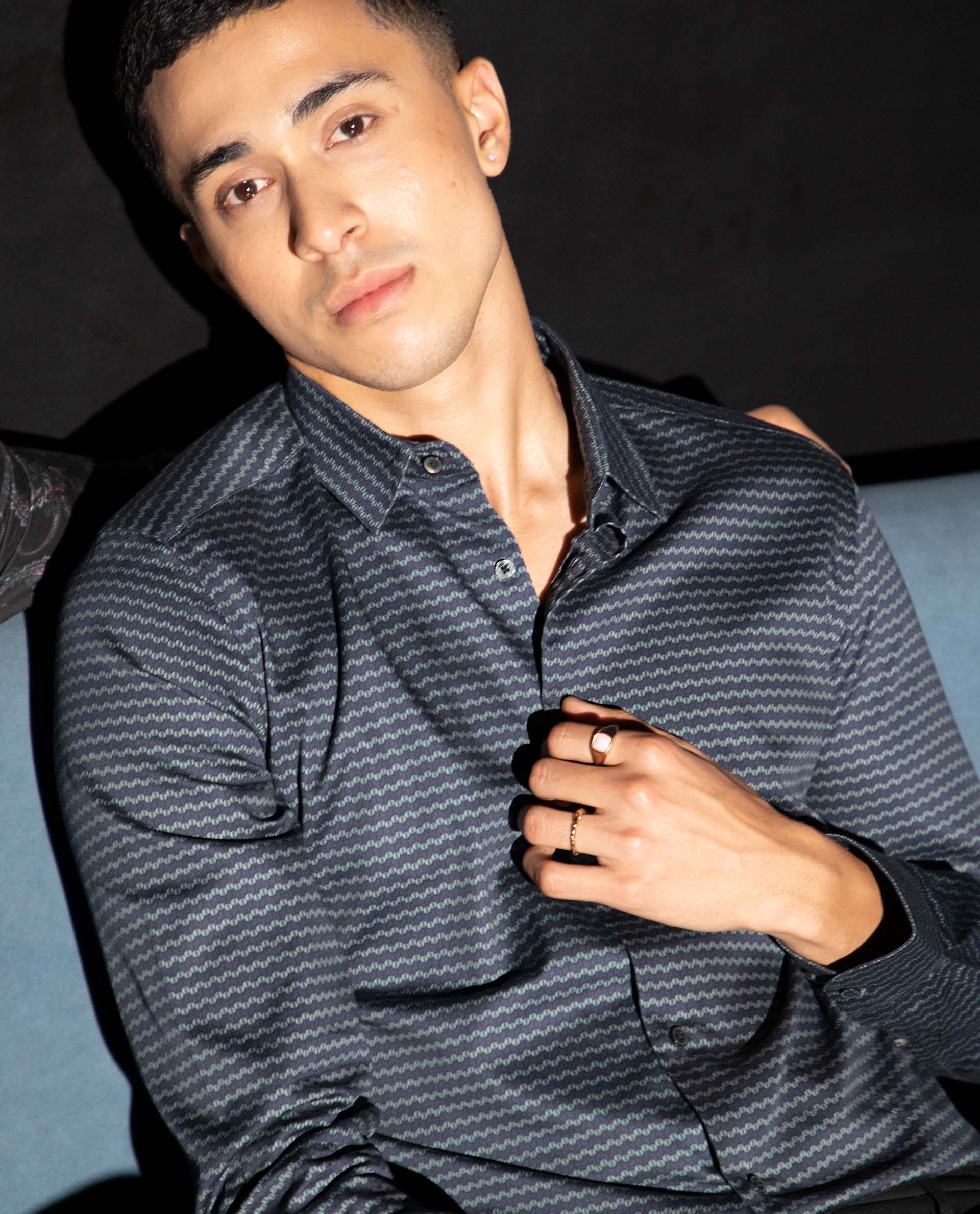 Rare Rabbit Mens Millyy Green Cotton Fabric Full Sleeves Regular Fit Shirt