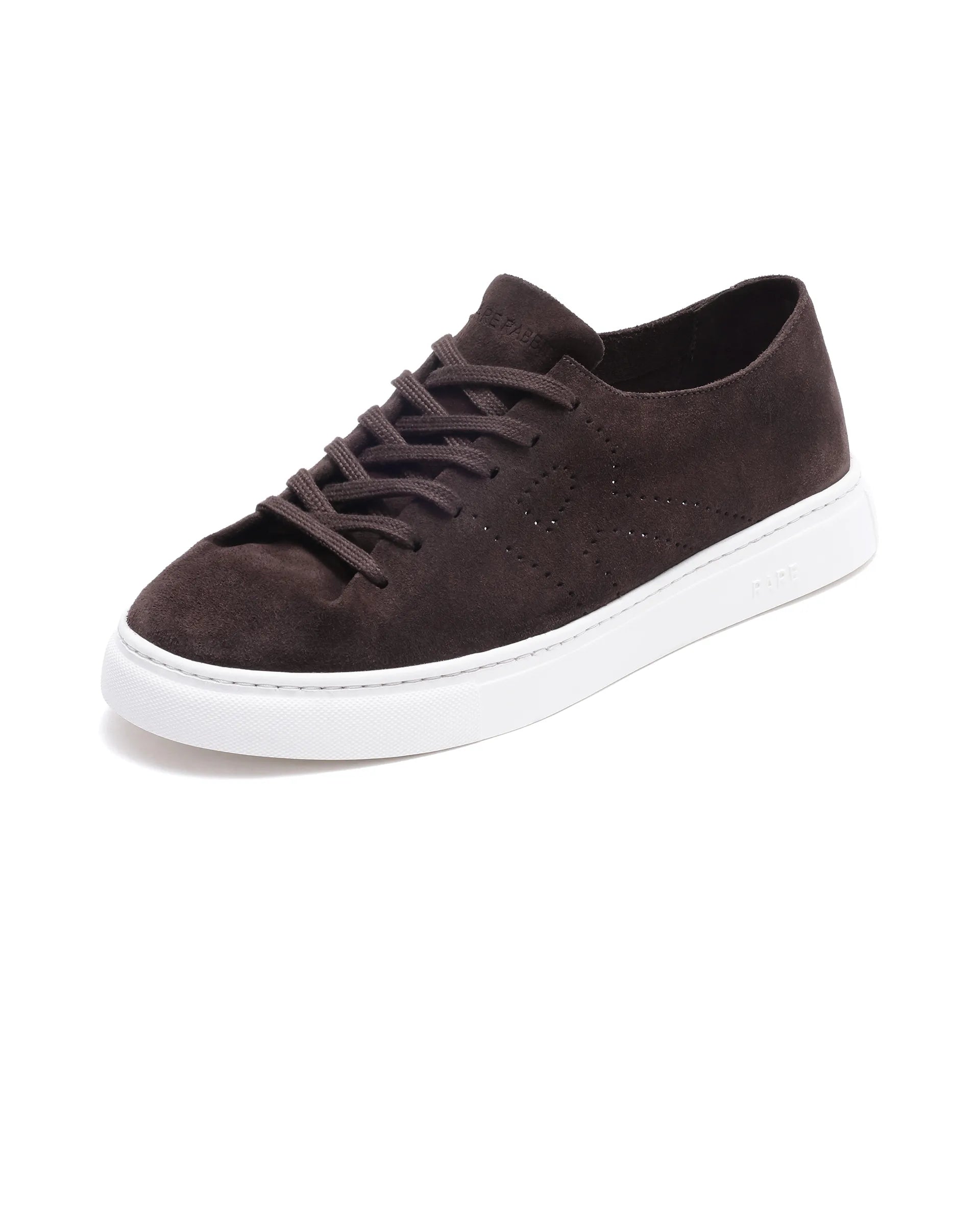 Rare Rabbit Men Skin Brown Genuine Suede Monotone Upper Low-Top Lace-Up Plain Shoes