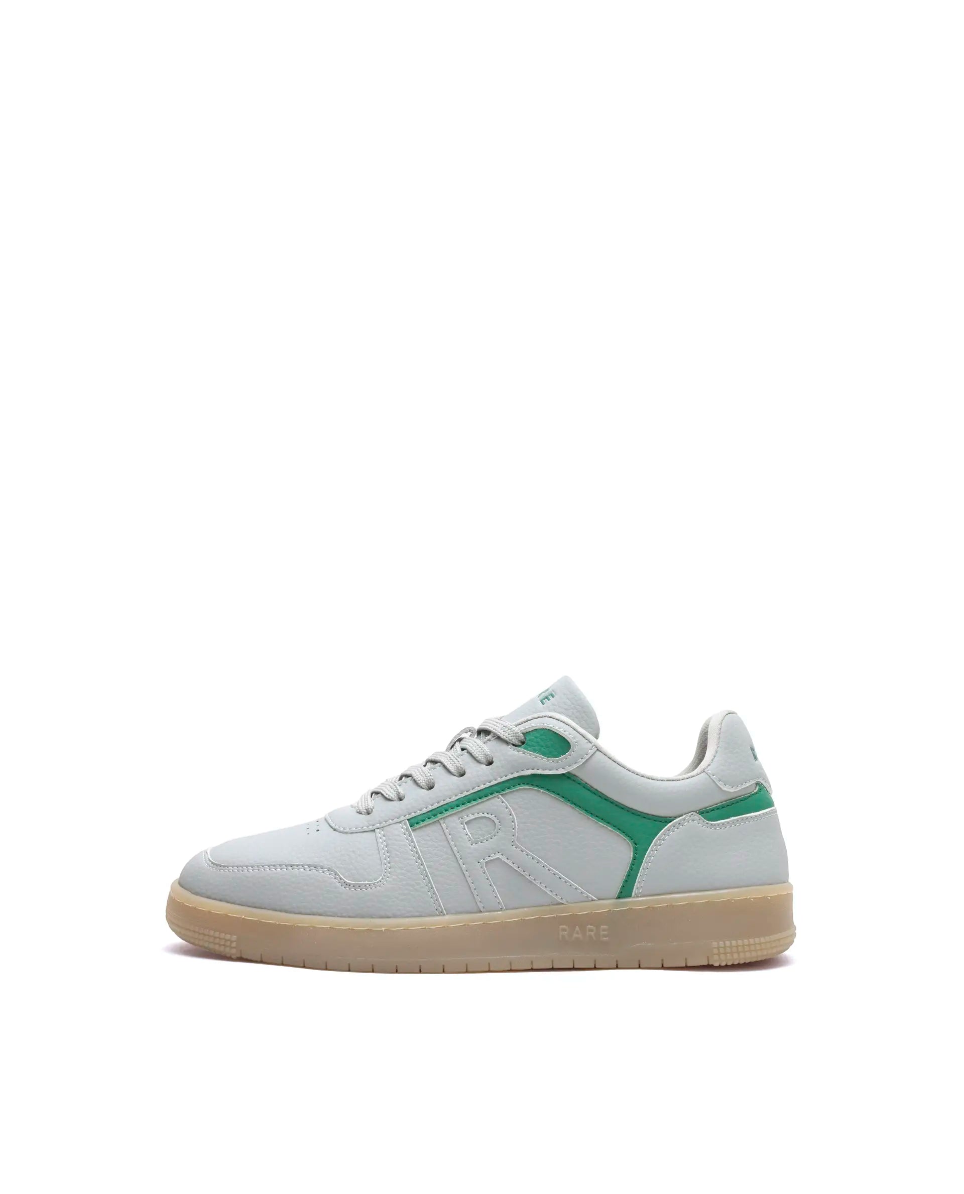Rare Rabbit Men's Lexis Grey Micro Leather Sneaker