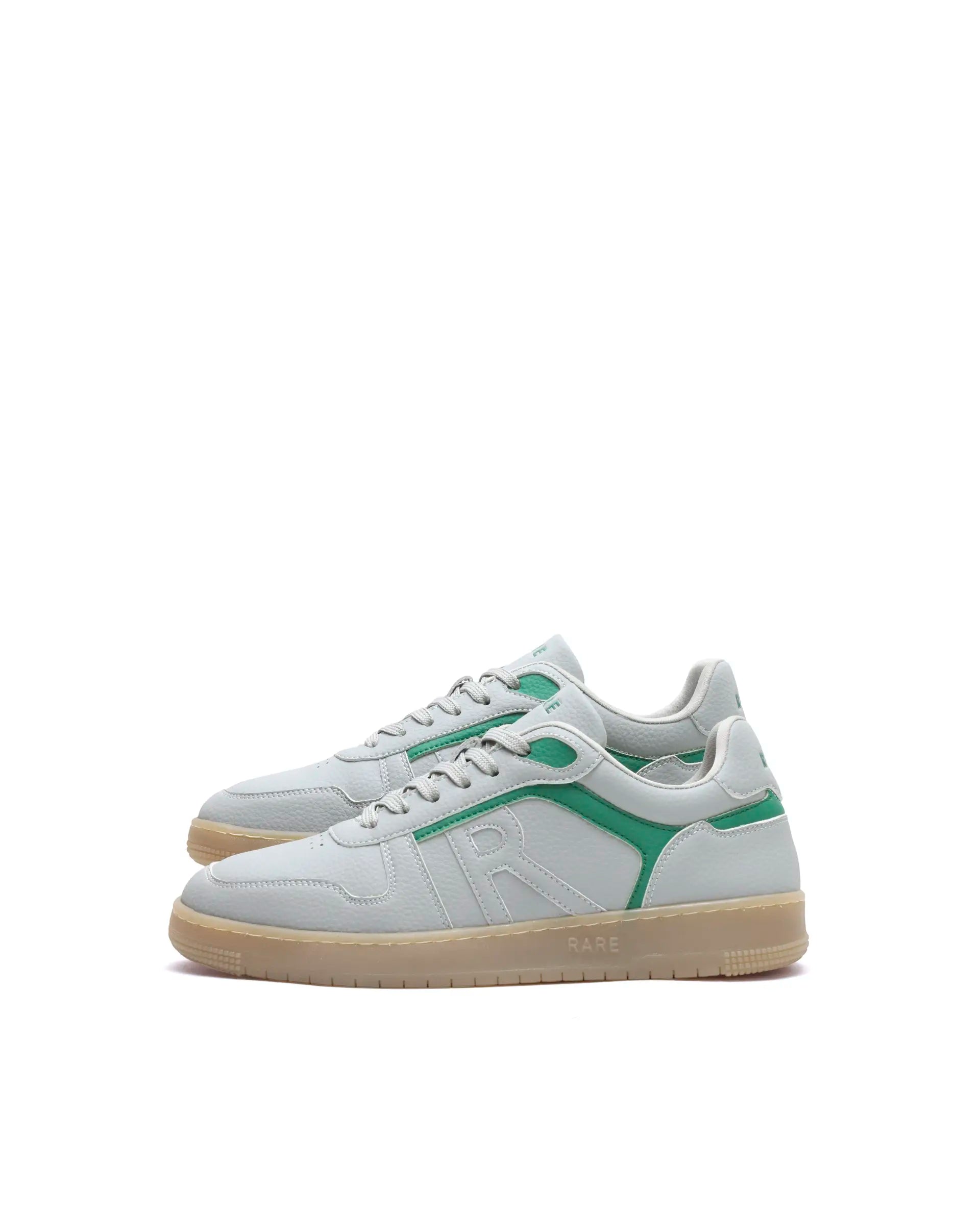 Rare Rabbit Men's Lexis Grey Micro Leather Sneaker