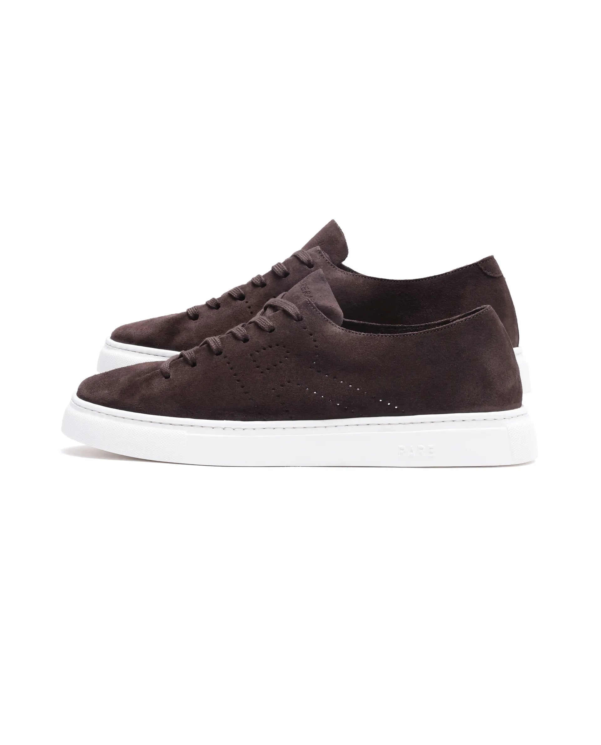 Rare Rabbit Men Skin Brown Genuine Suede Monotone Upper Low-Top Lace-Up Plain Shoes