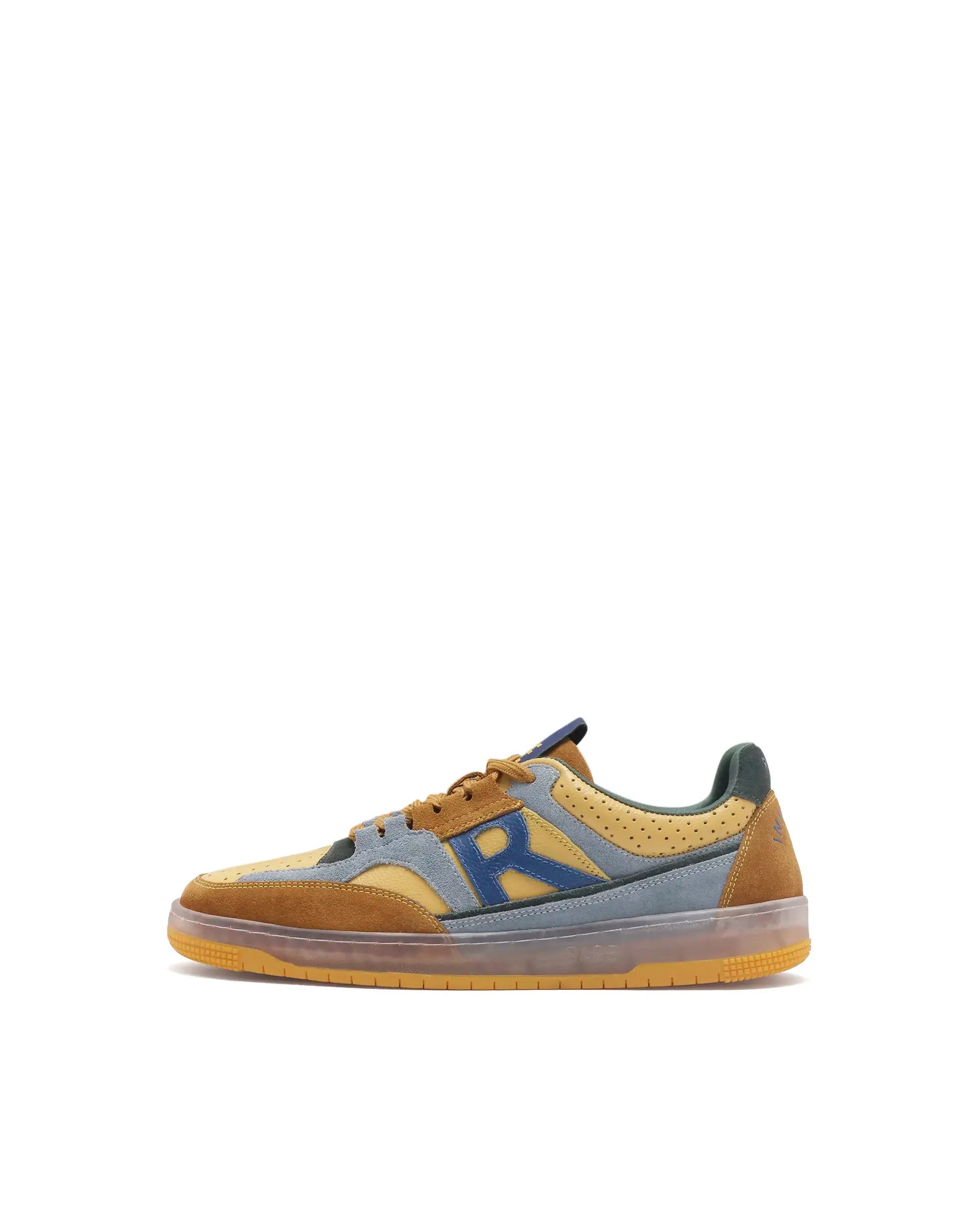 Rare Rabbit Men Inferno Yellow Lace-Up Closure Sneaker