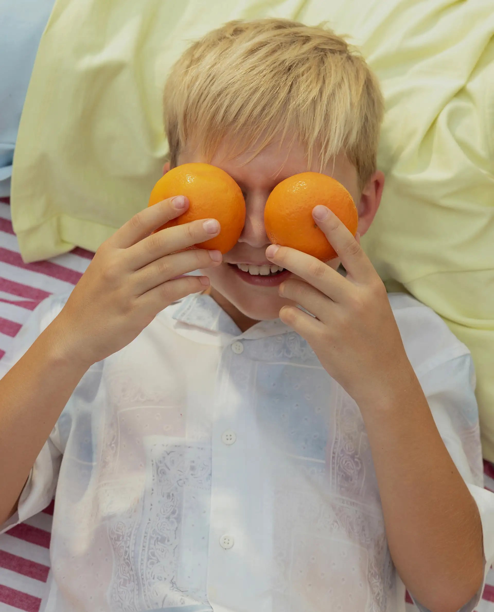 Rare Ones Kids Adrin-S Off White Viscose Button Closure Boxy Fit Shirt