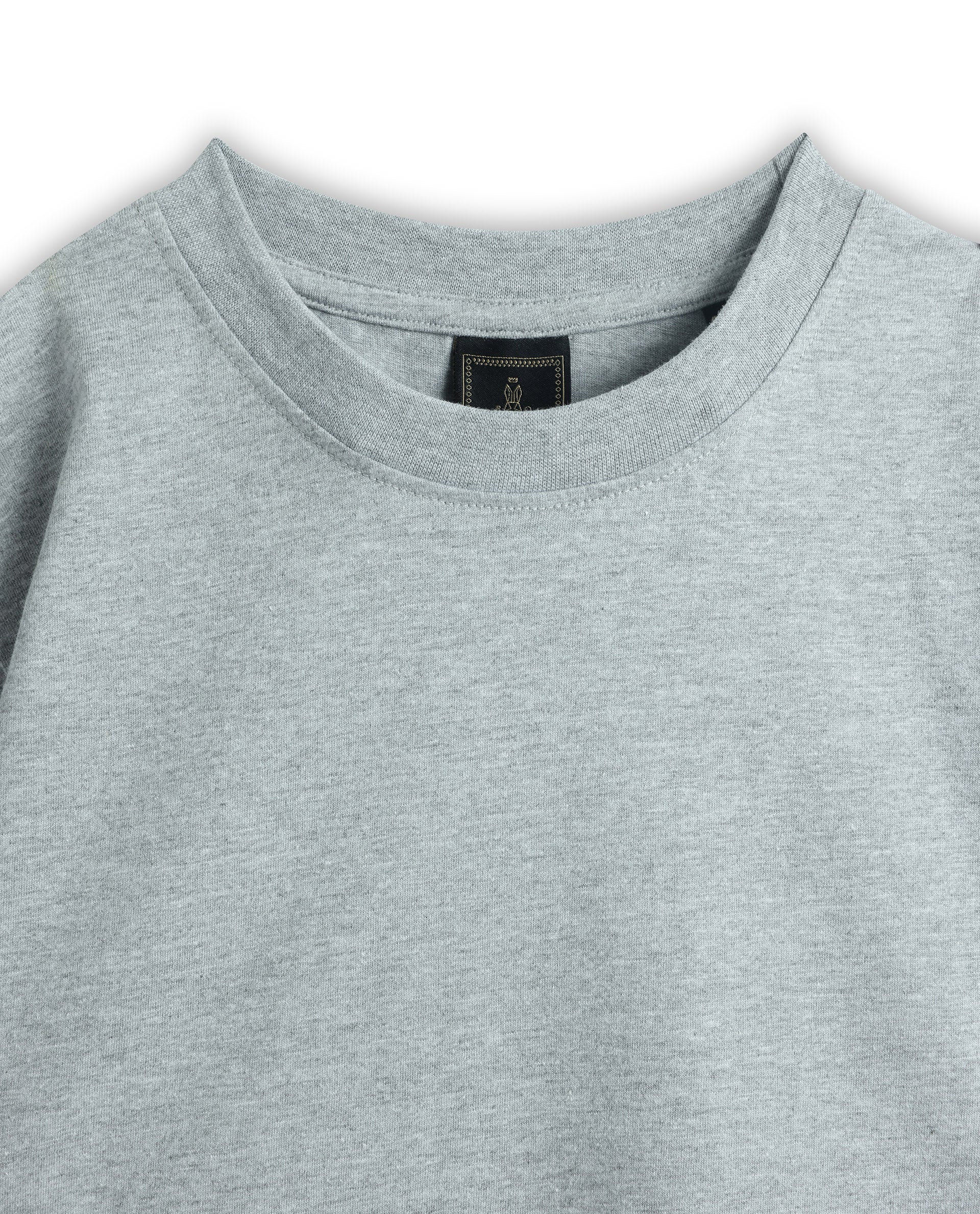 Rare Ones Kids Trio-3 Offwhite, Grey Melange, Navy Cotton Half Sleeve Plain Slip-On Closure Regular Fit T-Shirts (Pack Of 3)