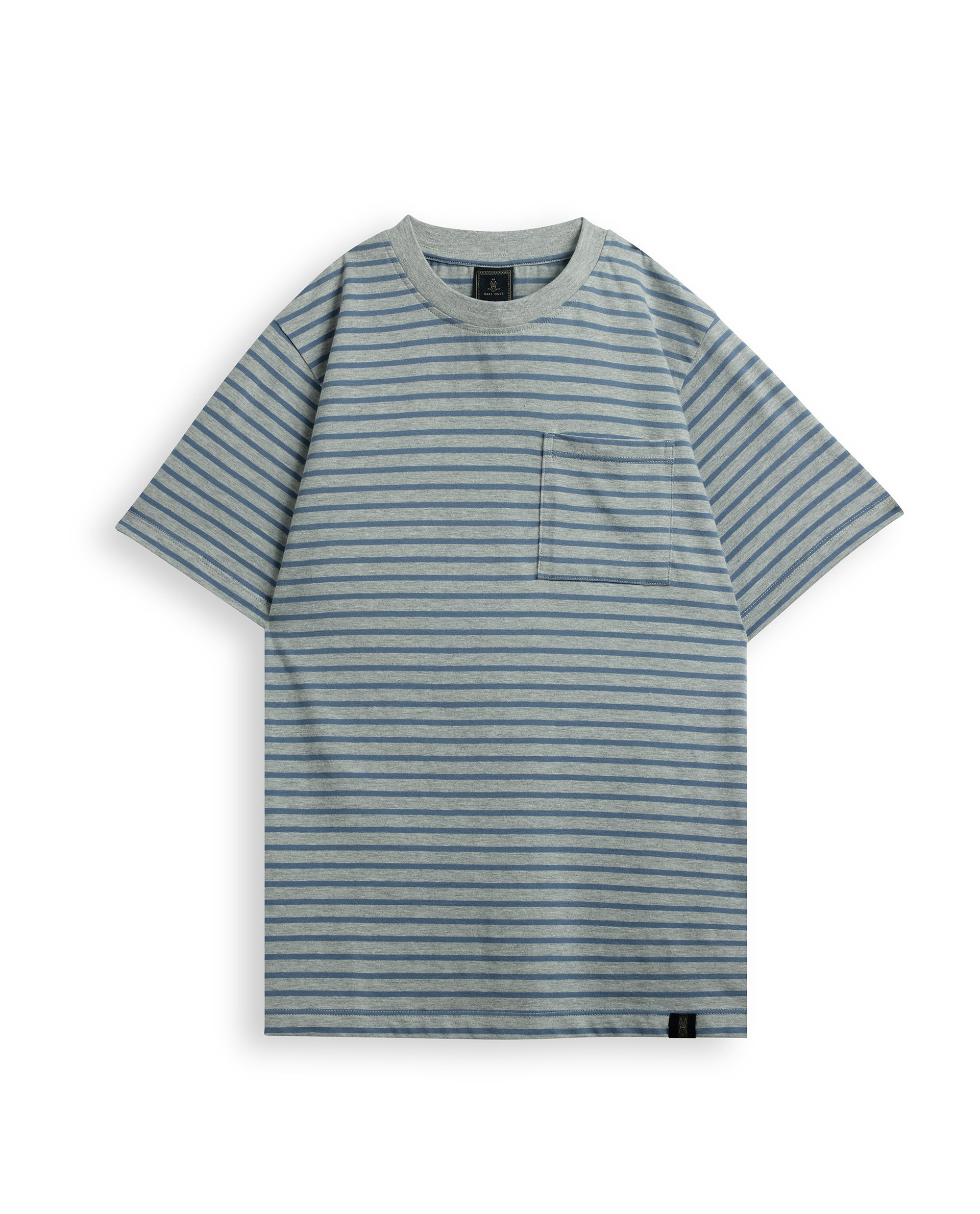 Rare Ones Kids Oto-4 Maroon,Dusky Blue Cotton Half Sleeve Striped Slip-On Closure Regular Fit T-Shirt (Pack Of 2)