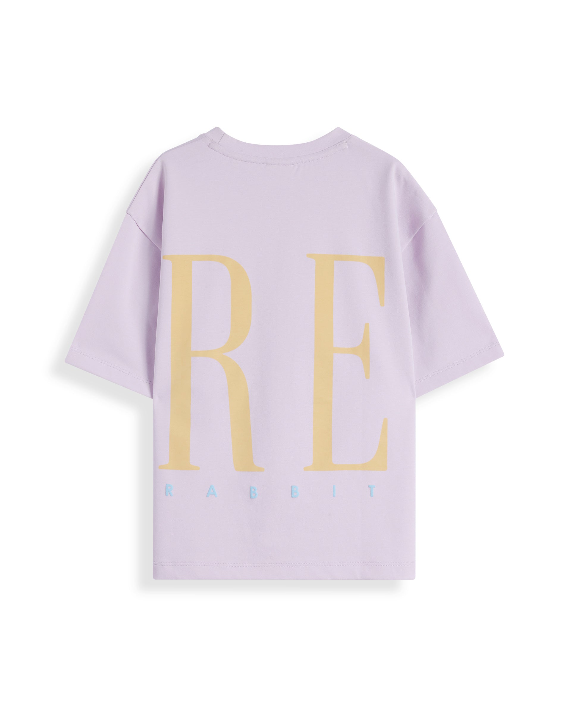 Rare Ones Kids Kin Purple Cotton Half Sleeves Crew Neck Oversized Fit Graphic Print T-Shirt