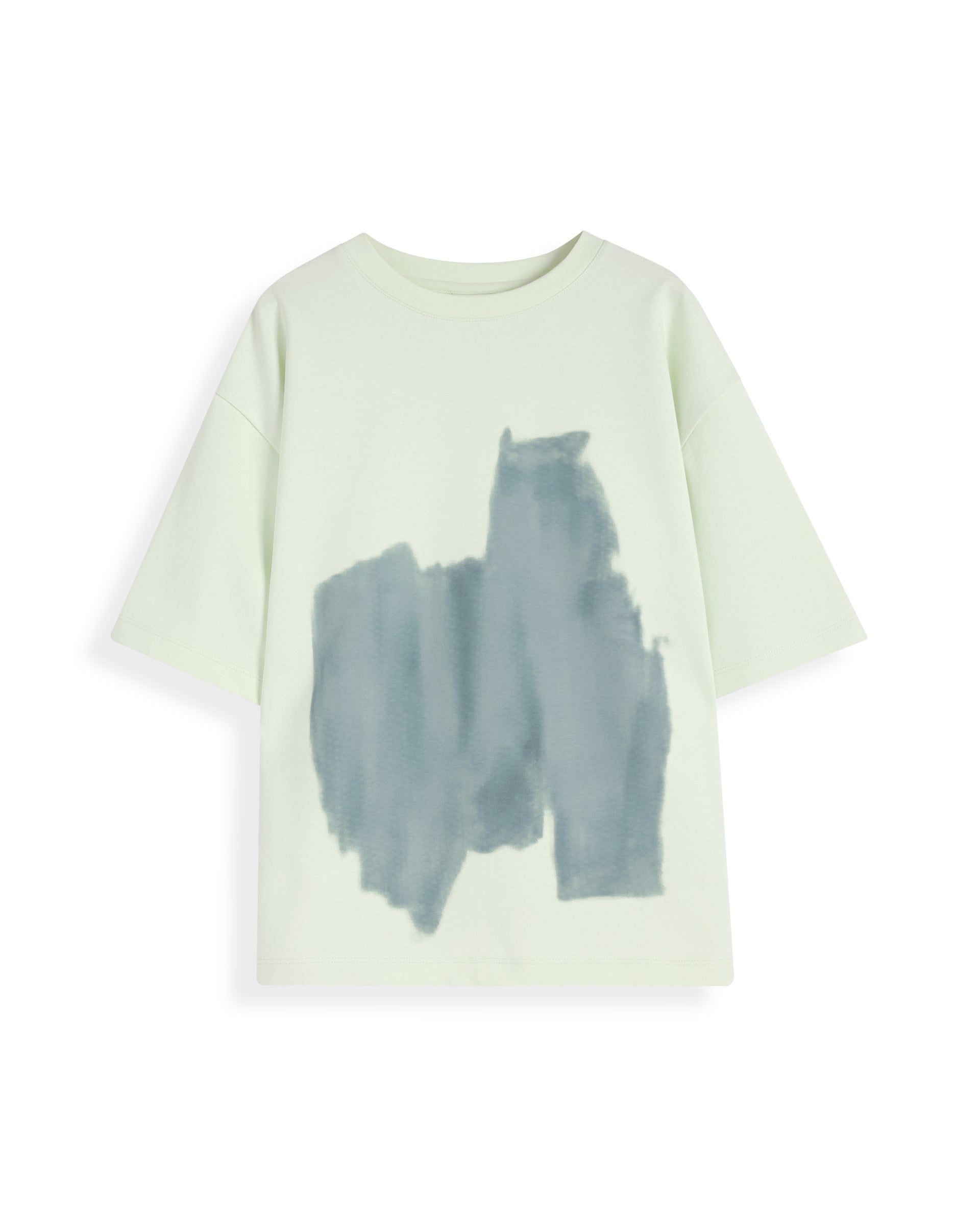 Rare Ones Kids Scrib Green Cotton Full Sleeves Crew Neck Abstract Print T-Shirt