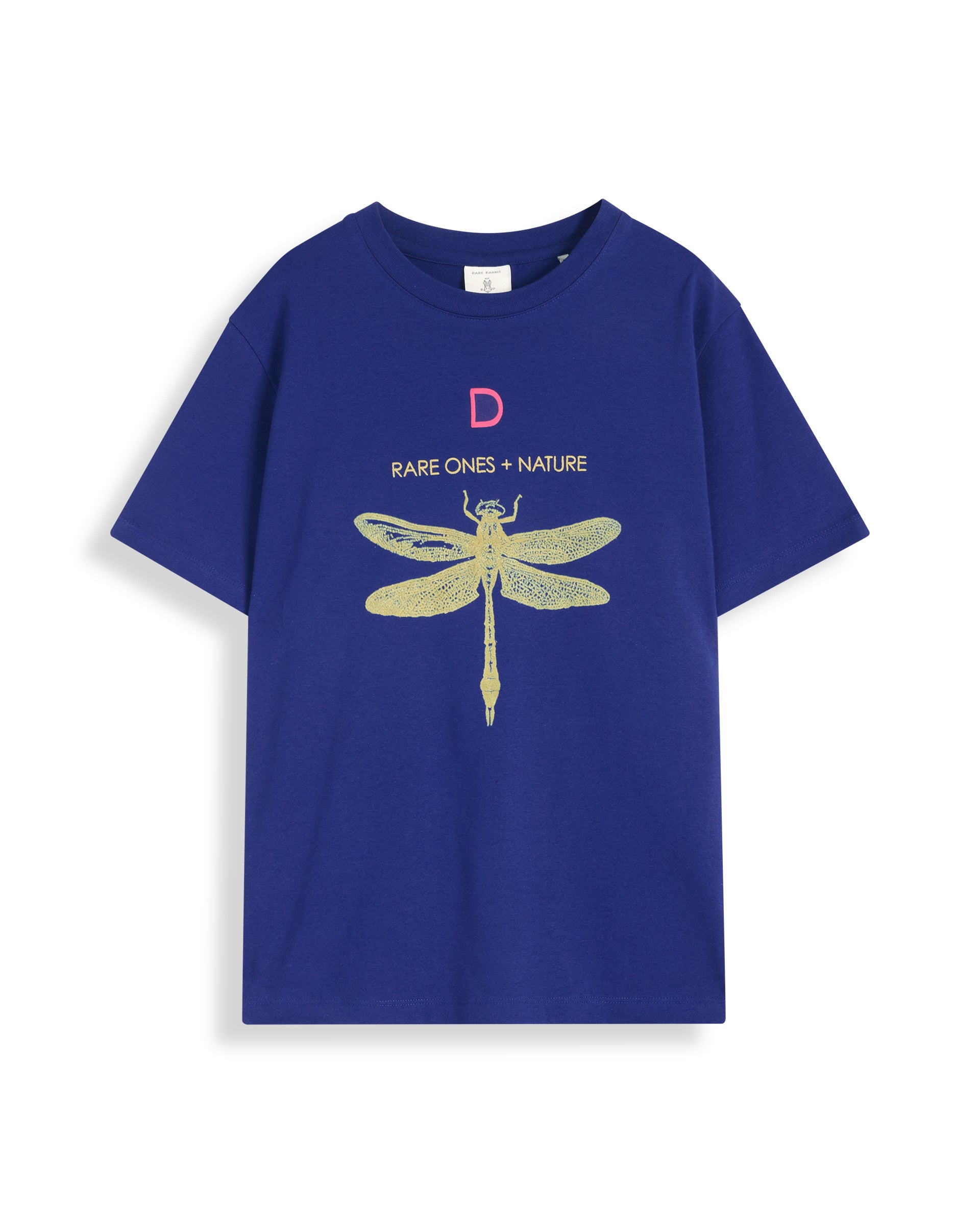 Rare Ones Kids Jos Blue Cotton Short Sleeve Regular Fit HD Placement Print T-Shirt