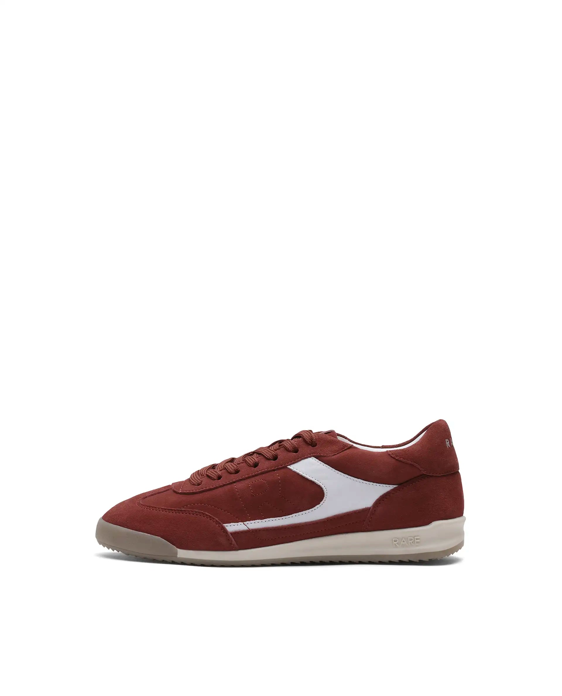 Rare Rabbit Men's Flux Red Suede Leather Sneaker