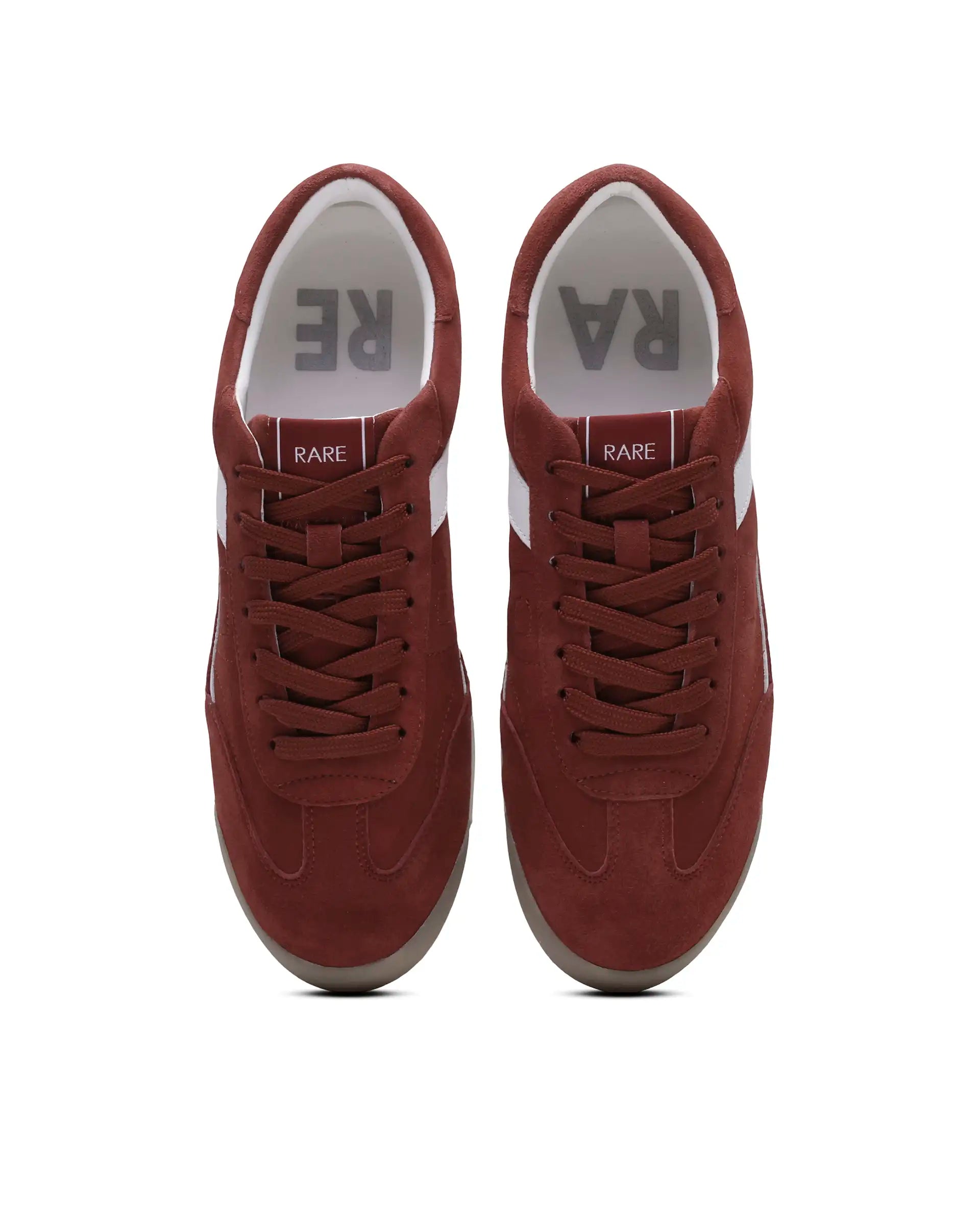 Rare Rabbit Men's Flux Red Suede Leather Sneaker