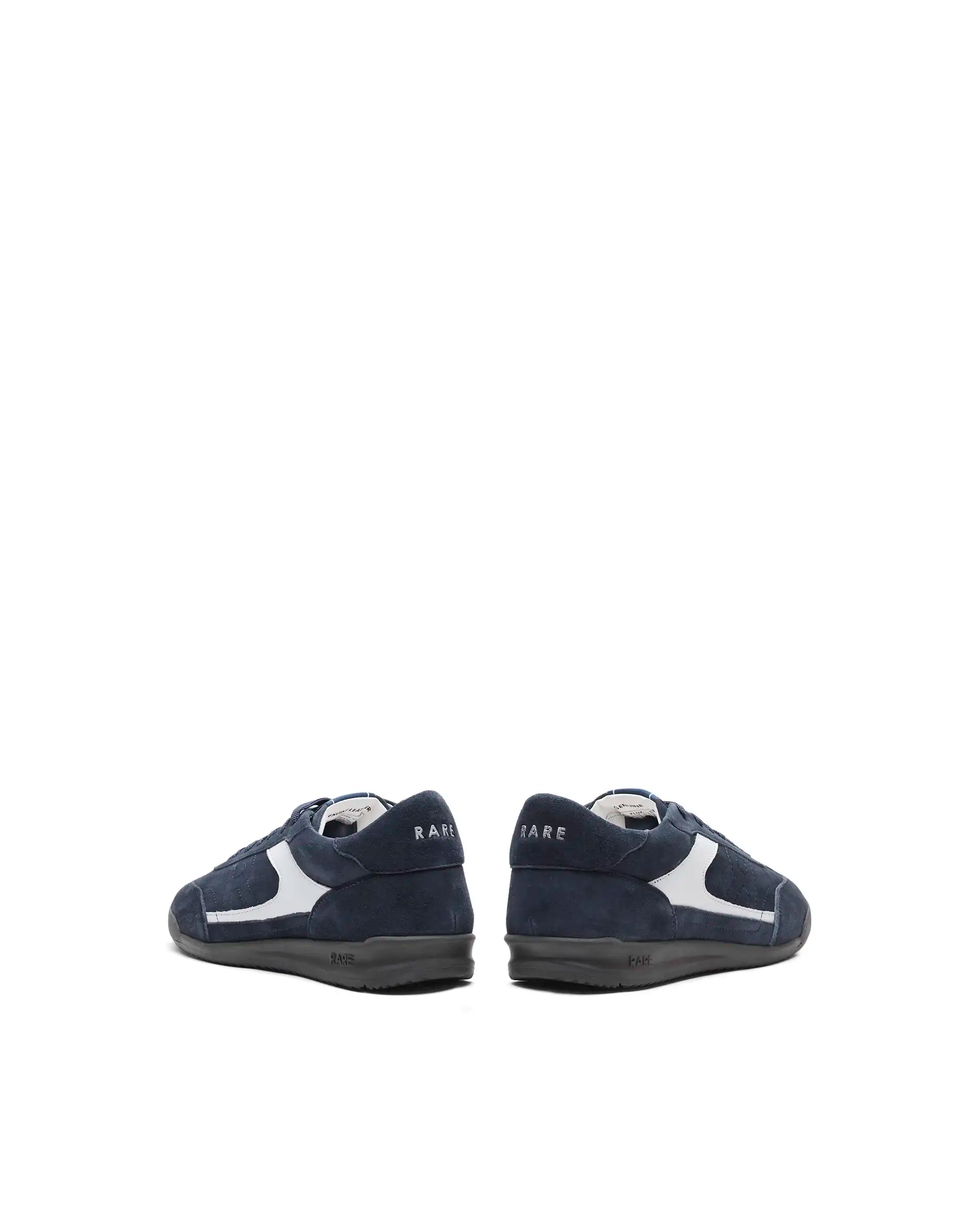 Rare Rabbit Men's Flux Dark Navy Suede Sneaker
