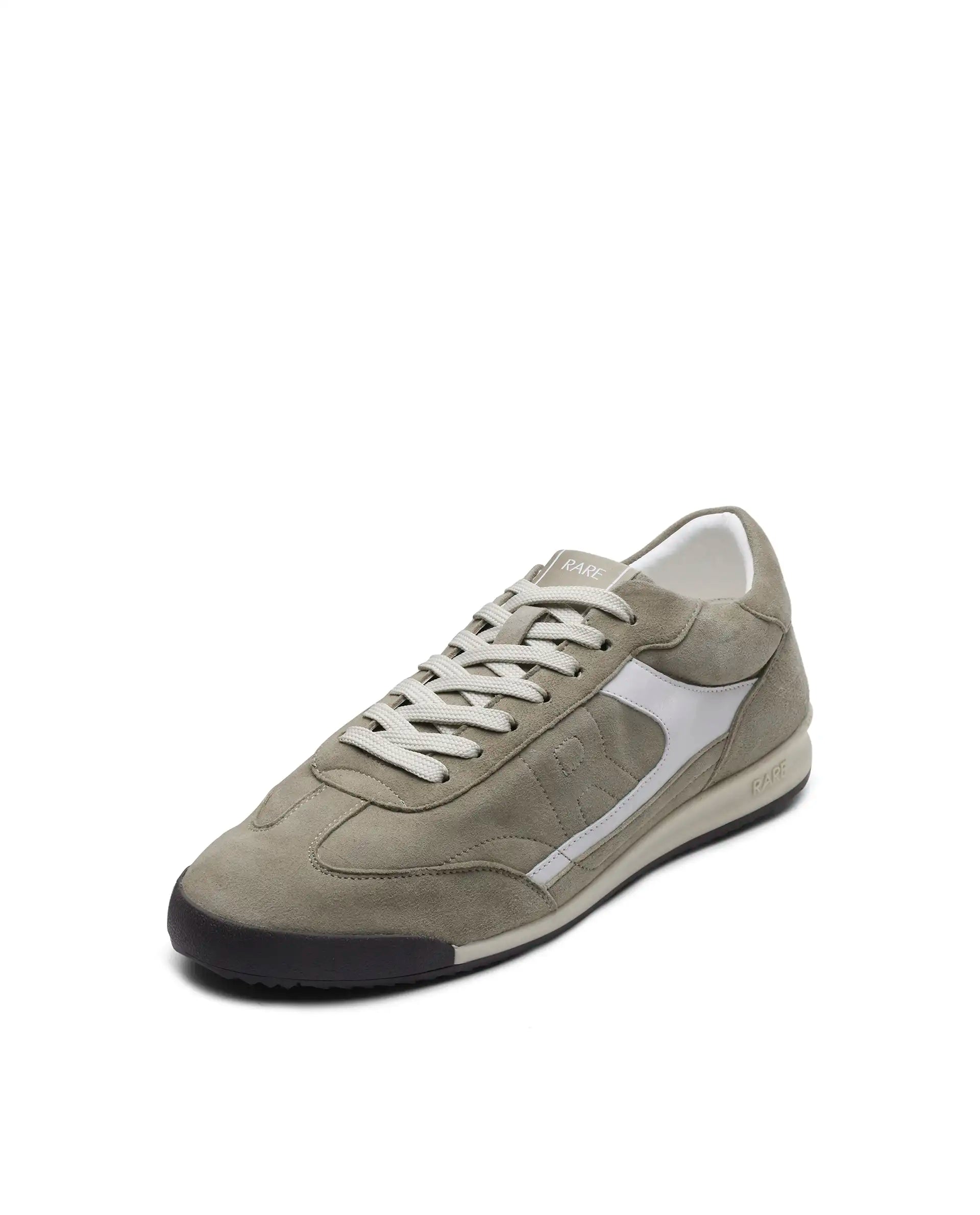 Rare Rabbit Men's Flux Dark Fawn Suede Sneaker