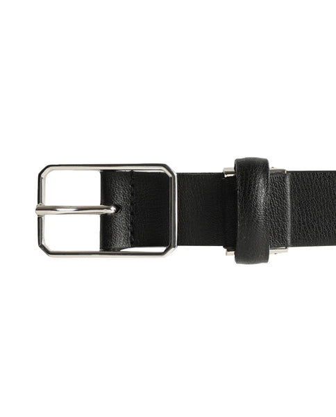 Rare Rabbit Men'S Cult Black Belt Leather