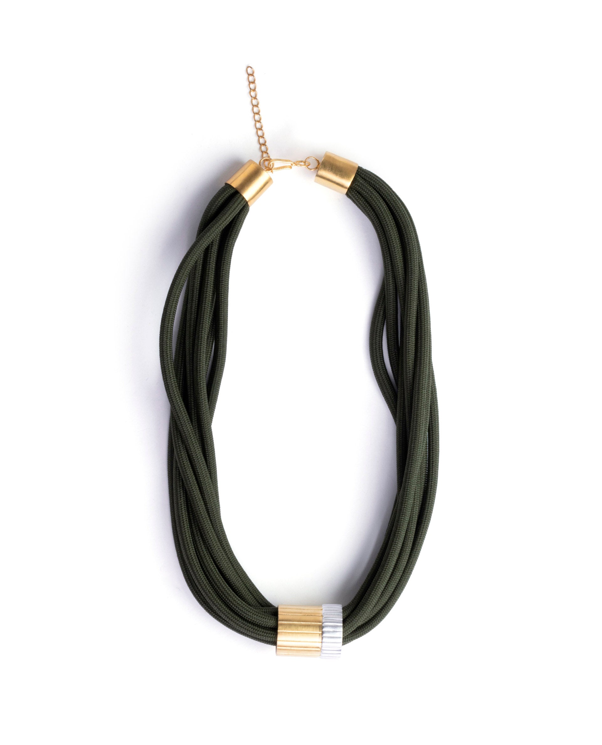 Rareism Women Impression Green Necklace