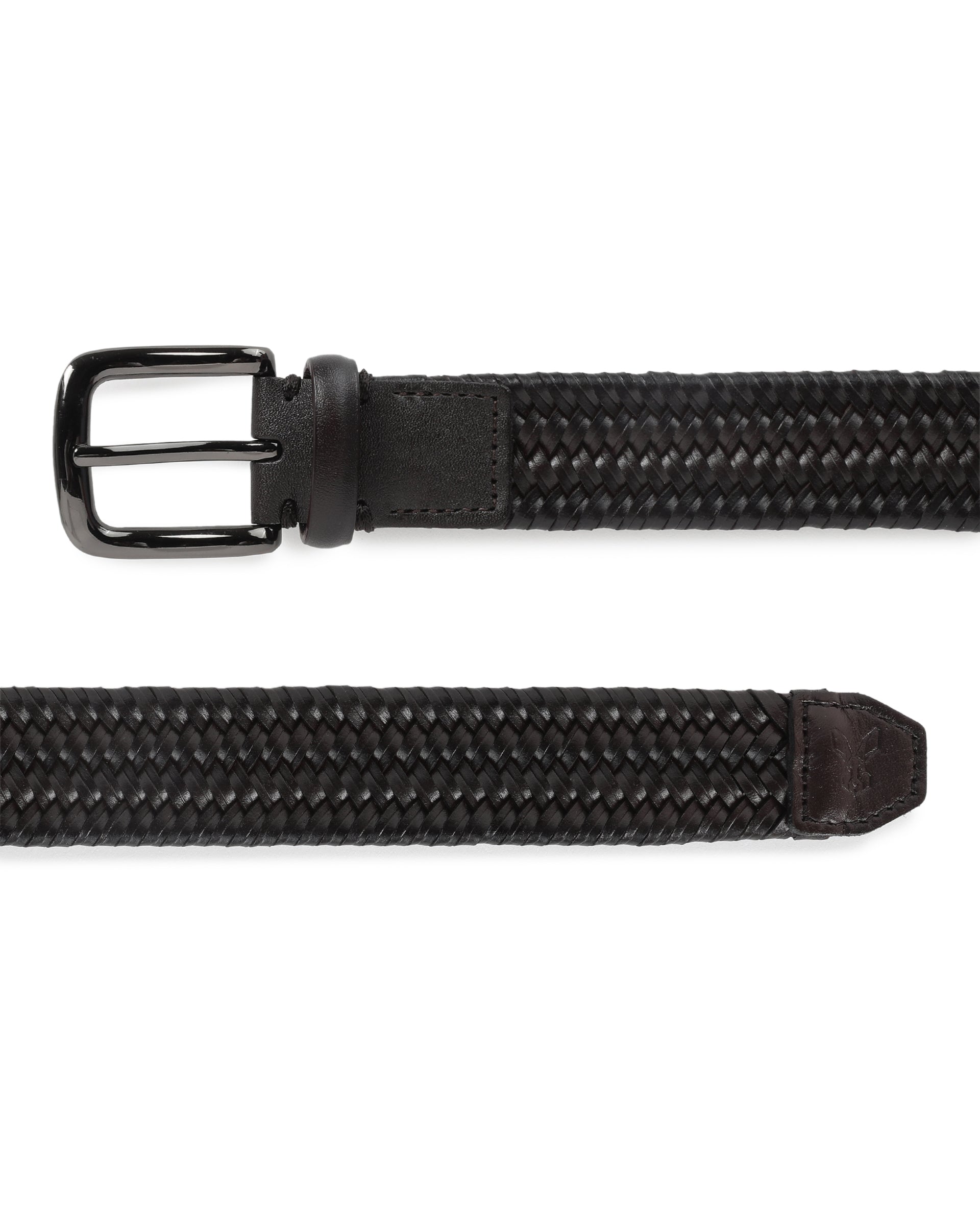 Rare Rabbit Men'S Brickle Brown Belt Leather