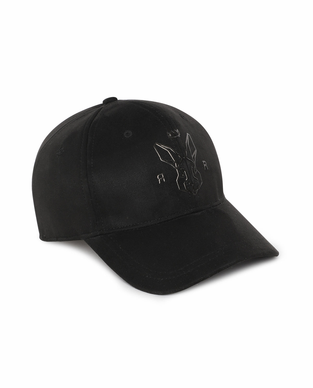 RARE RABBIT KEVIN-2 PRIMARY BLACK CAP VELVET FABRIC