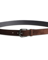 belt brown suede
