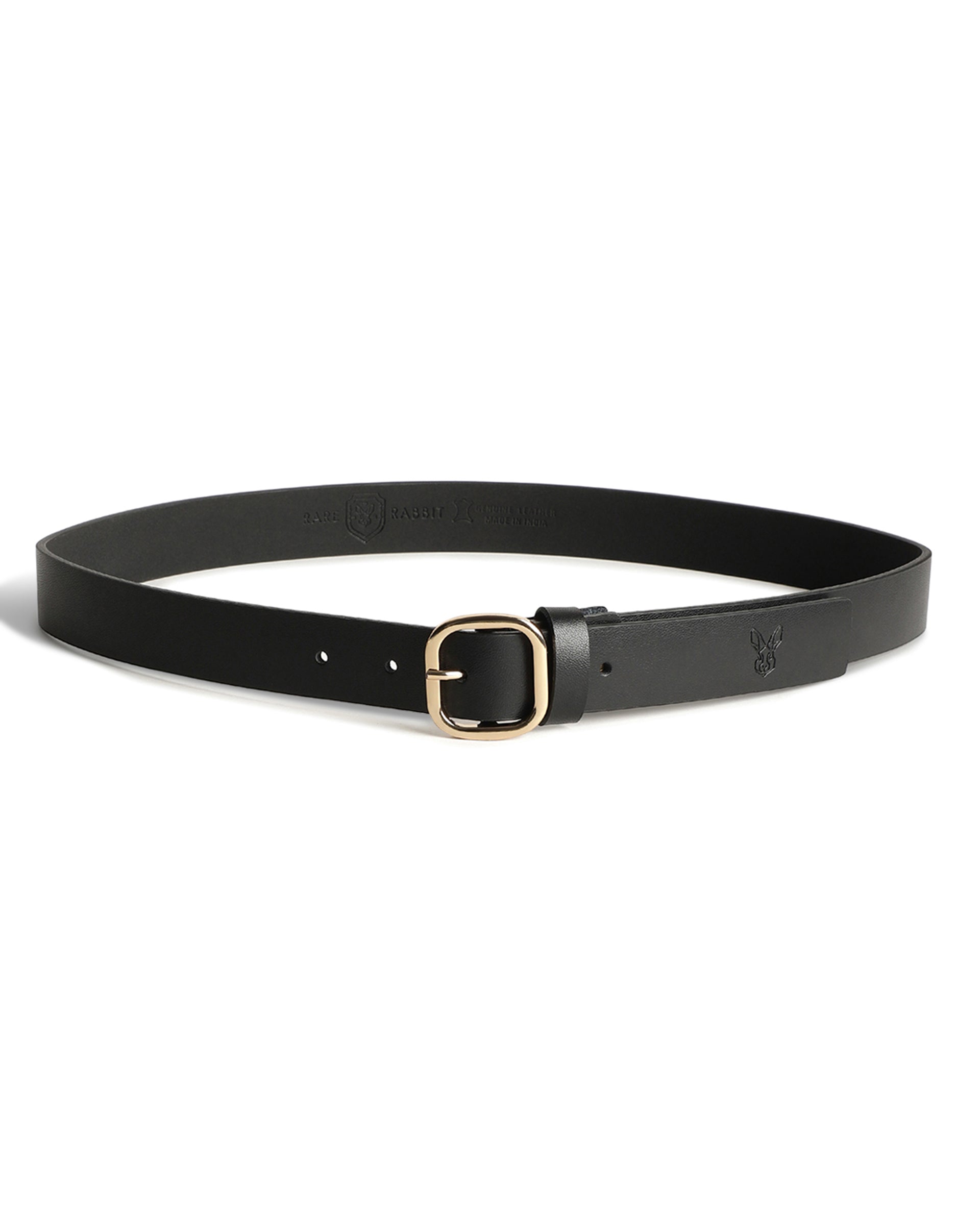 Rare Rabbit Men'S Alley Black Belt Leather - Main Image