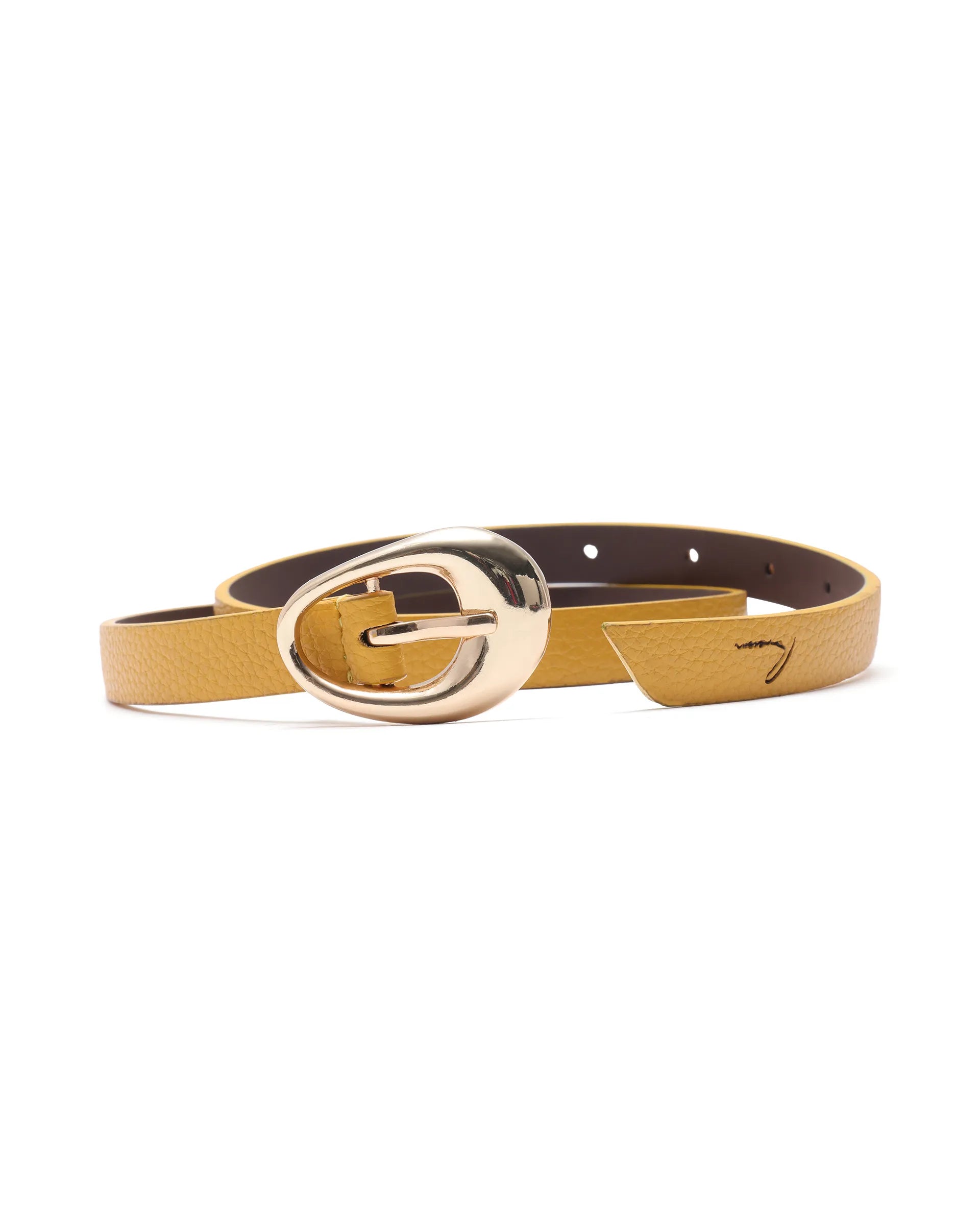 Rareism Women Ivy Mustard Belt