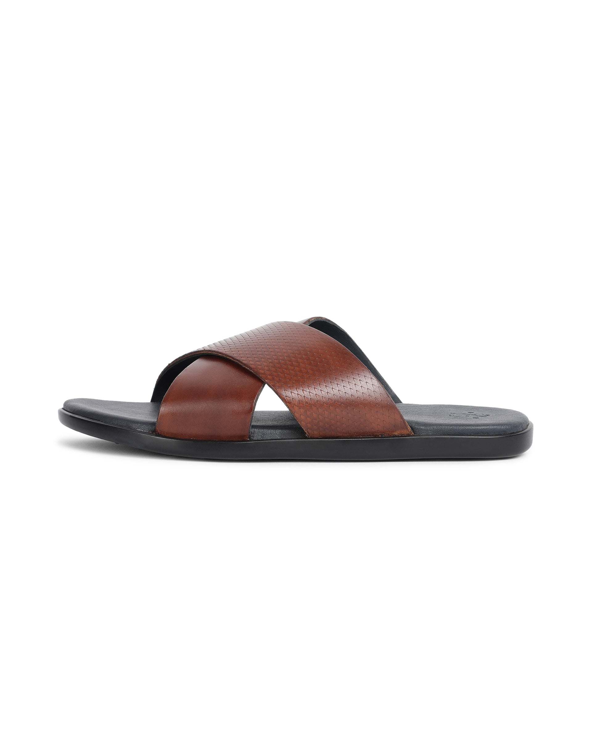 Leather sliders hot sale mens