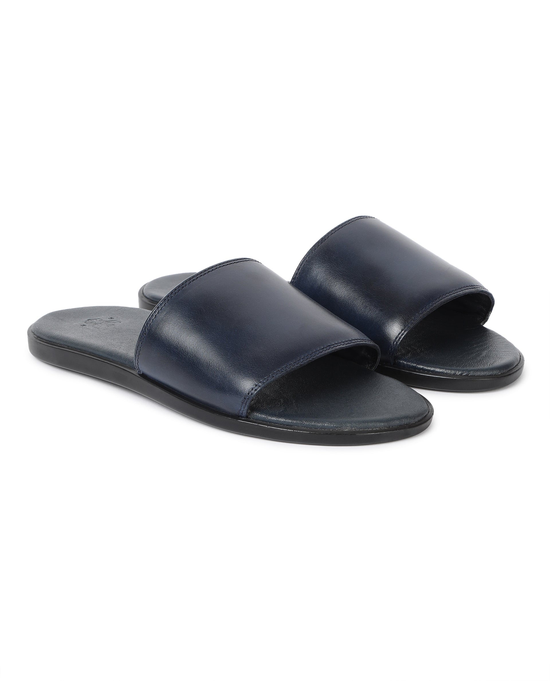 Mens sliders online navy