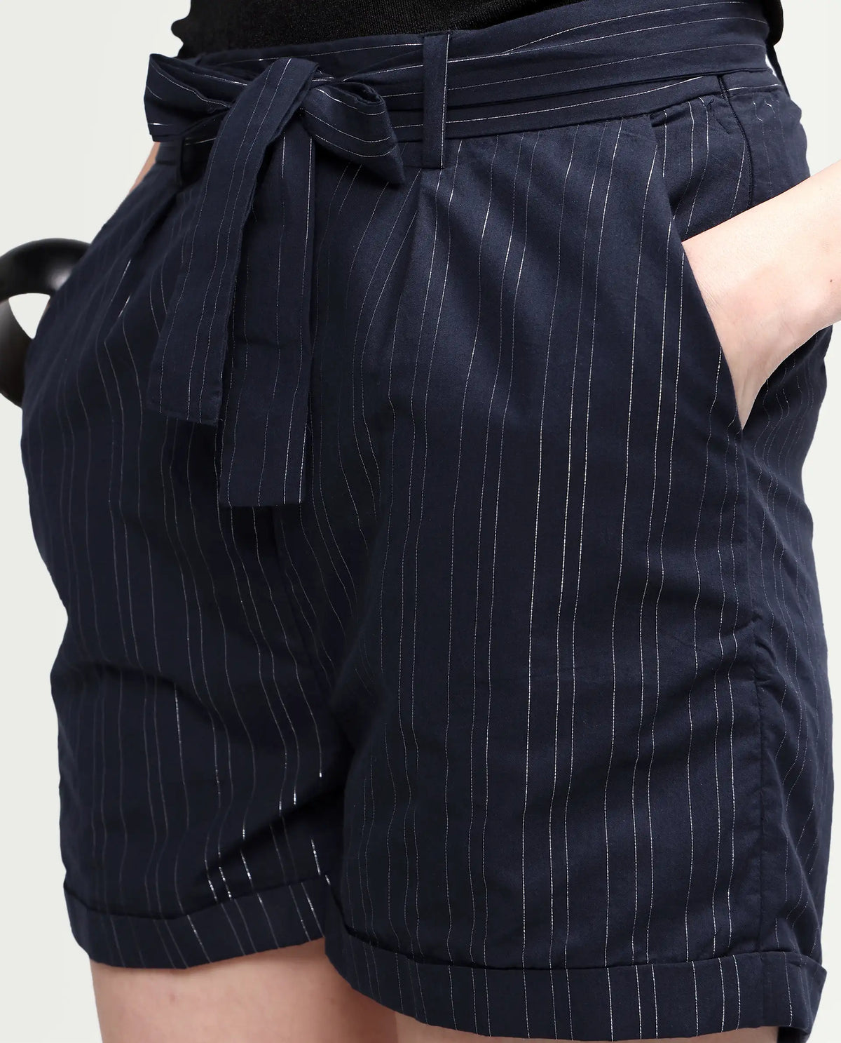 Rareism Women Plot - Shorts Navy Shorts Solid