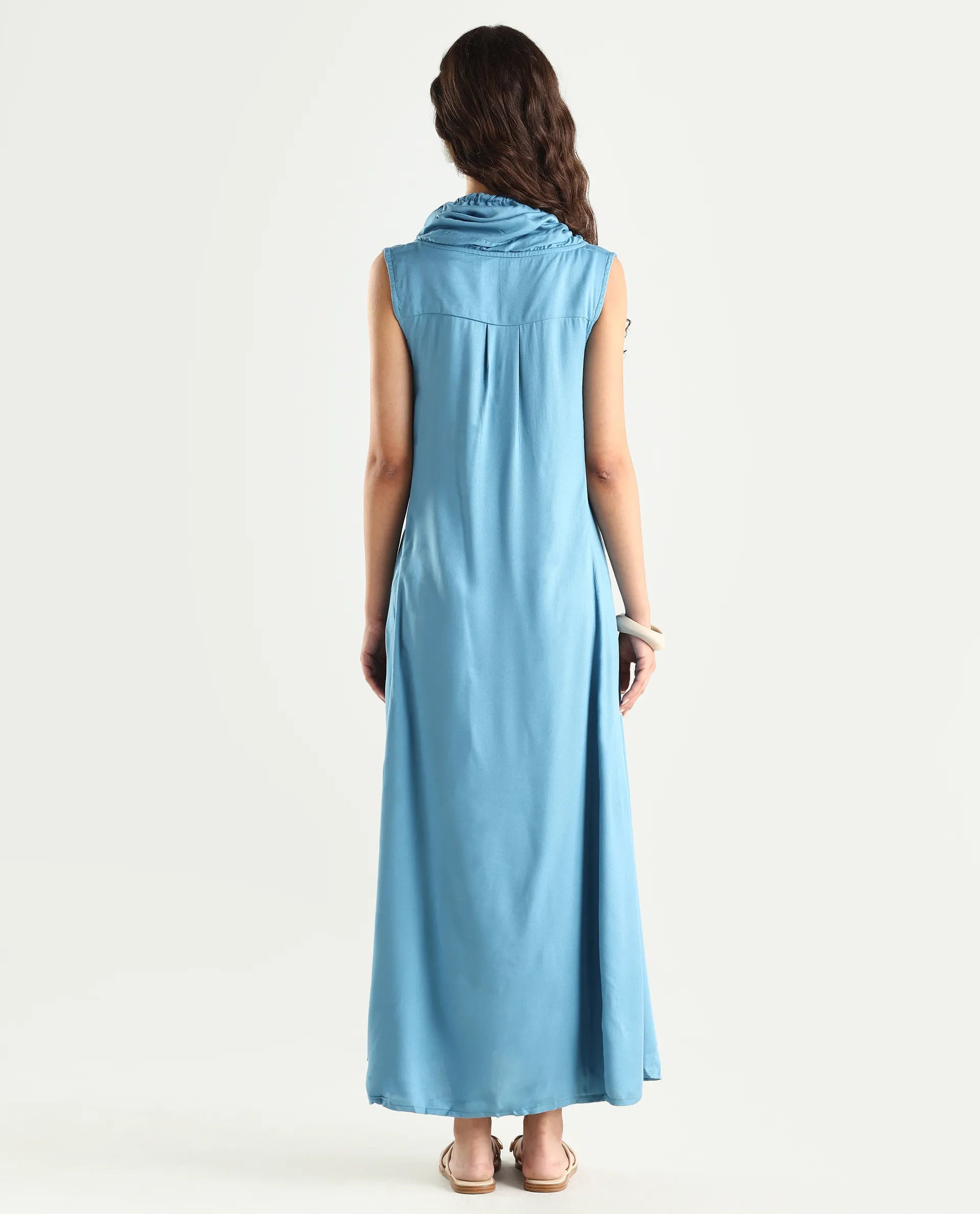 Rareism Women's Cruise Blue Dress