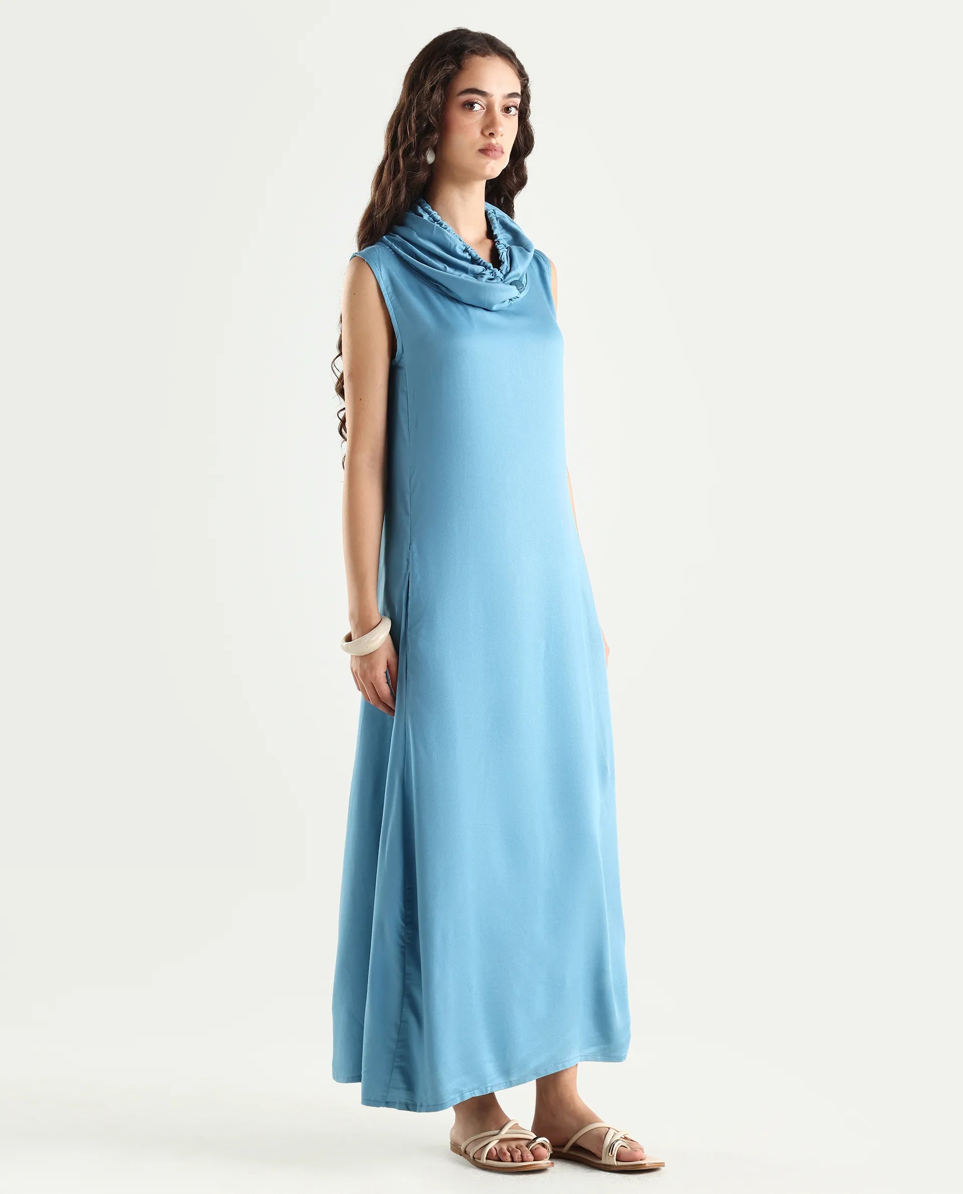 Rareism Women's Cruise Blue Dress