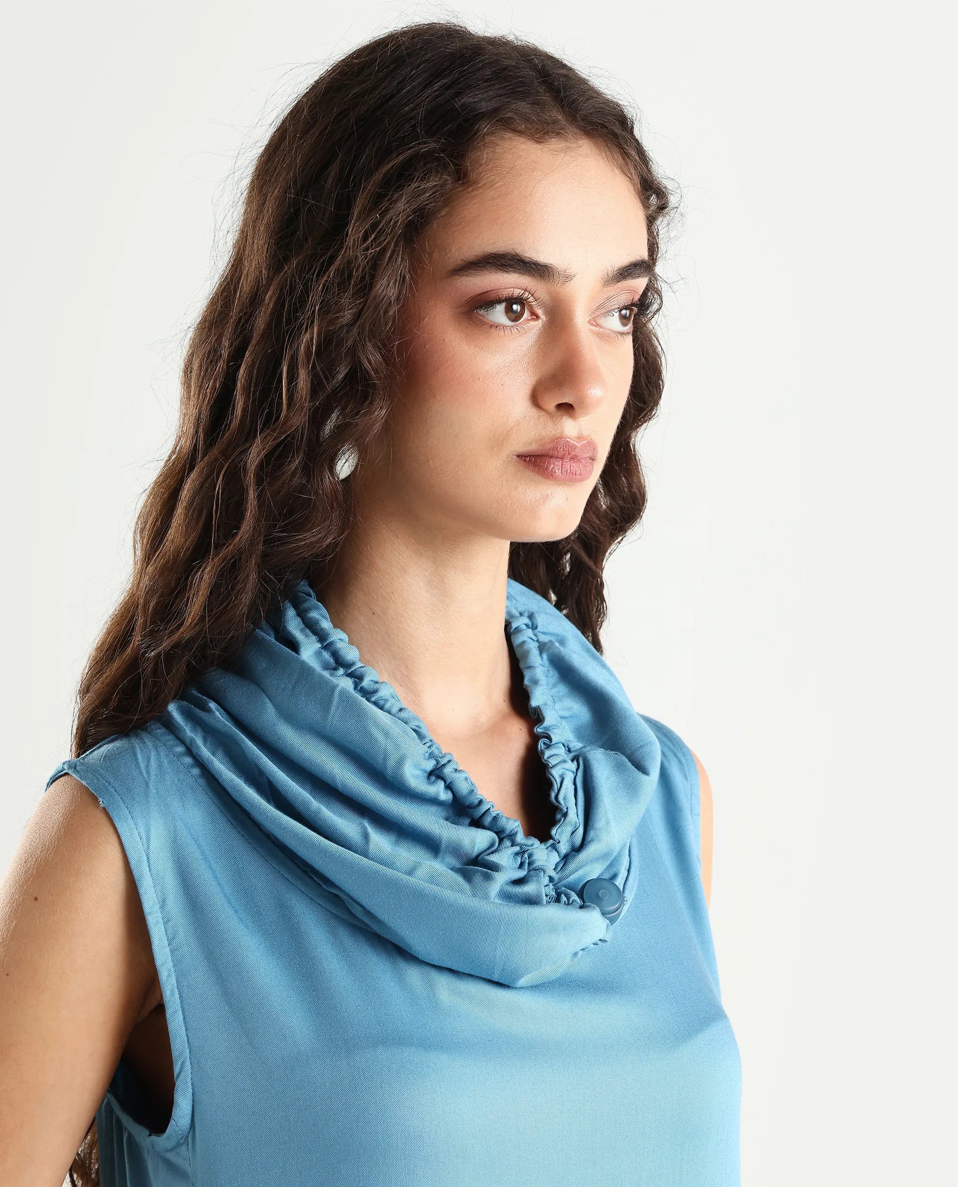 Rareism Women's Cruise Blue Dress