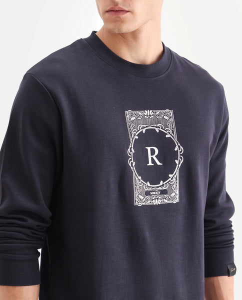 Buy Guild Casual - Kav - Black Regular Fit Graphic Print Sweatshirt ...