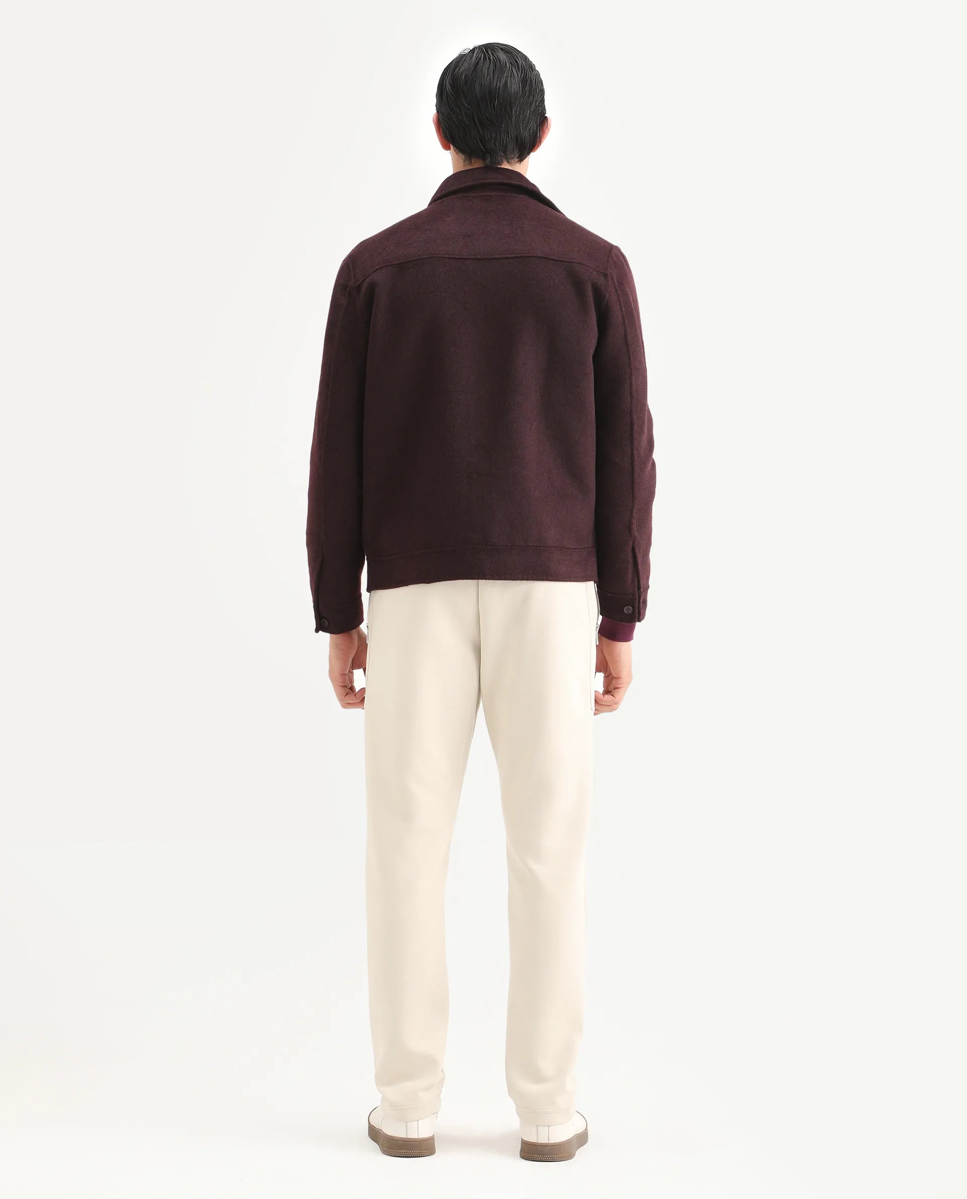 Rare Rabbit Men's Scot Light Beige Cotton Plain Regular Fit Track Pant