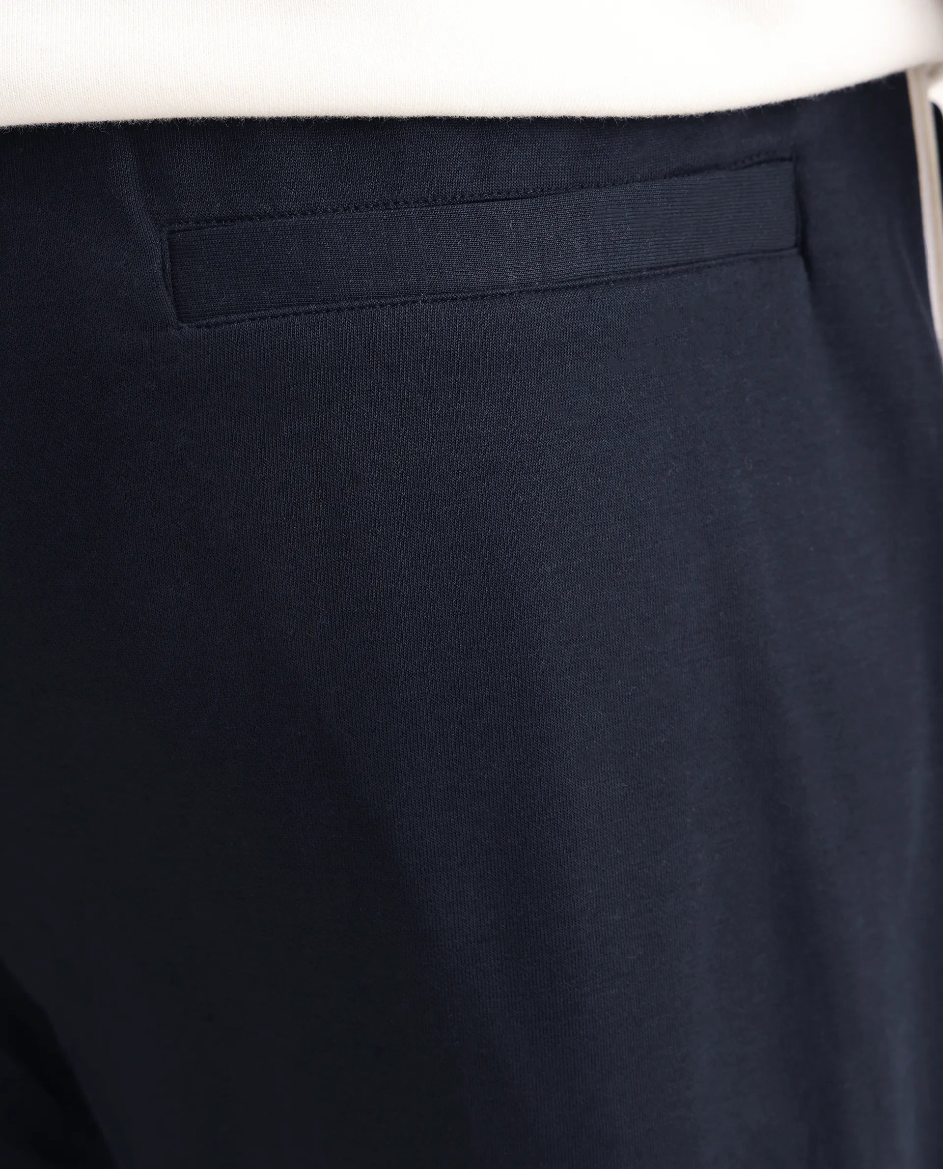 Rare Rabbit Men's Oblic Navy Cotton Blend Plain Relaxed Fit Track Pant