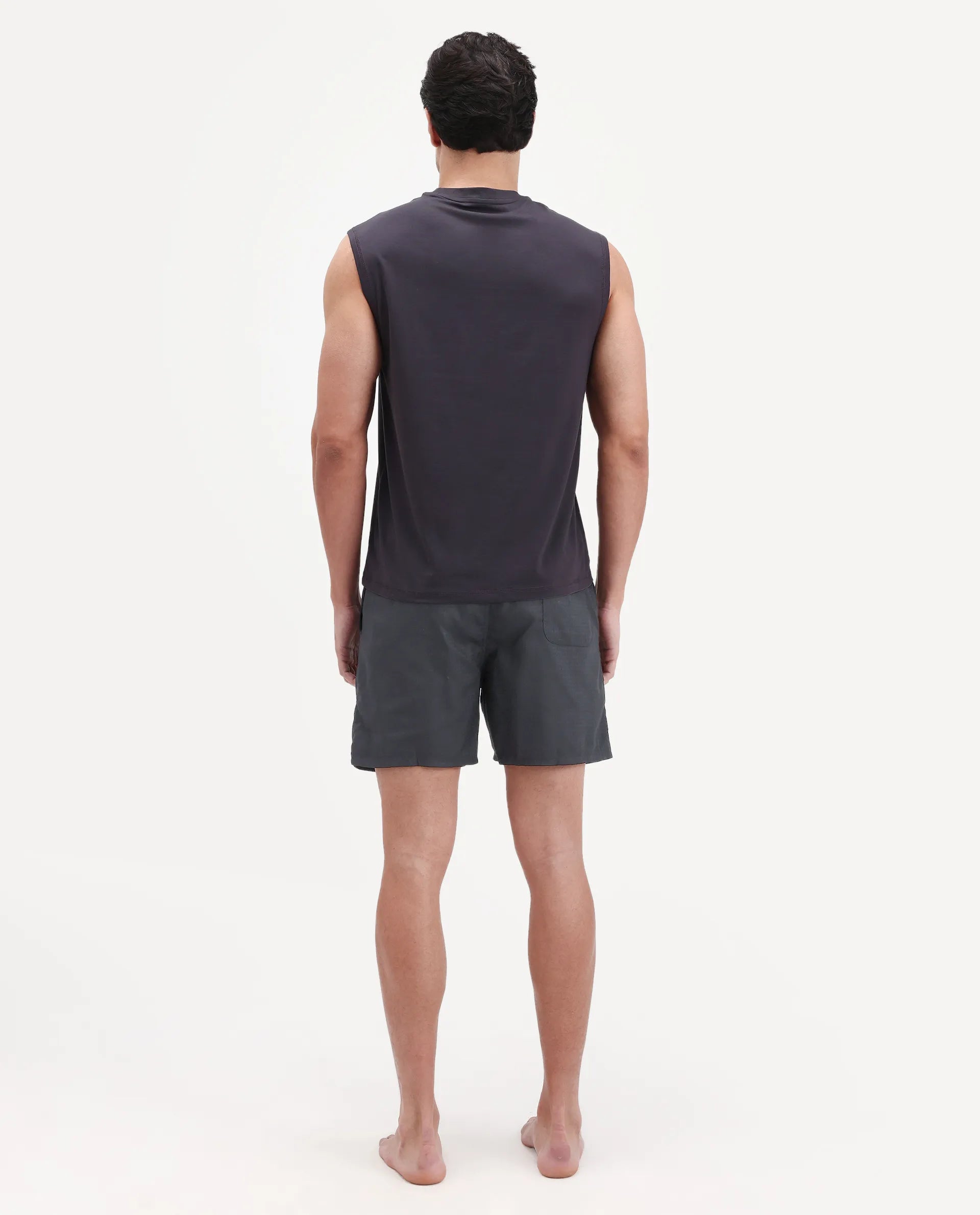 Rare Rabbit Men's Cean Black Cotton Fabric Regular Fit Checks Boxer