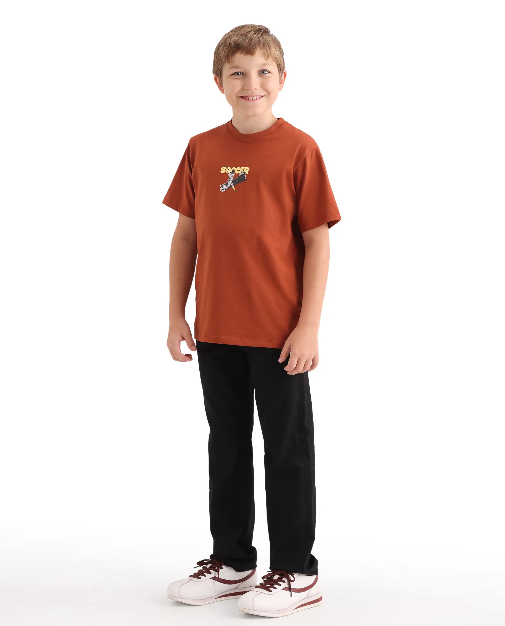 Rare Ones Kids Leon Black Cotton Blend Fabric Zipper Closure Regular Fit Jeans