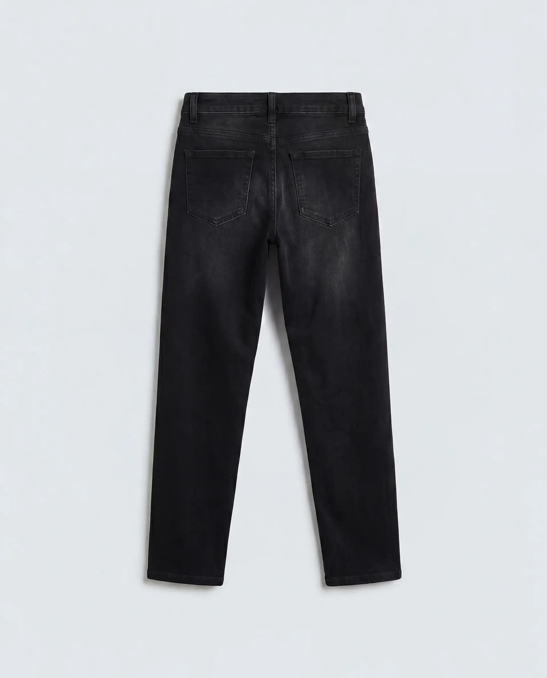 Rare Ones Kids Rexo Black Cotton Blend Fabric Button And Zipper Closure Regular Fit Jeans