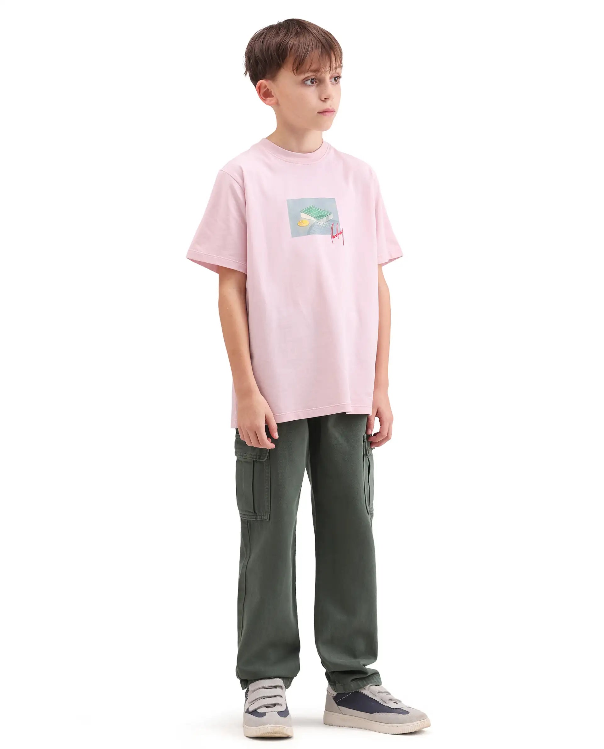 Rare Ones Kids Arrow-4 Green Cotton Fabric Zipper Closure Relaxed Fit Jeans