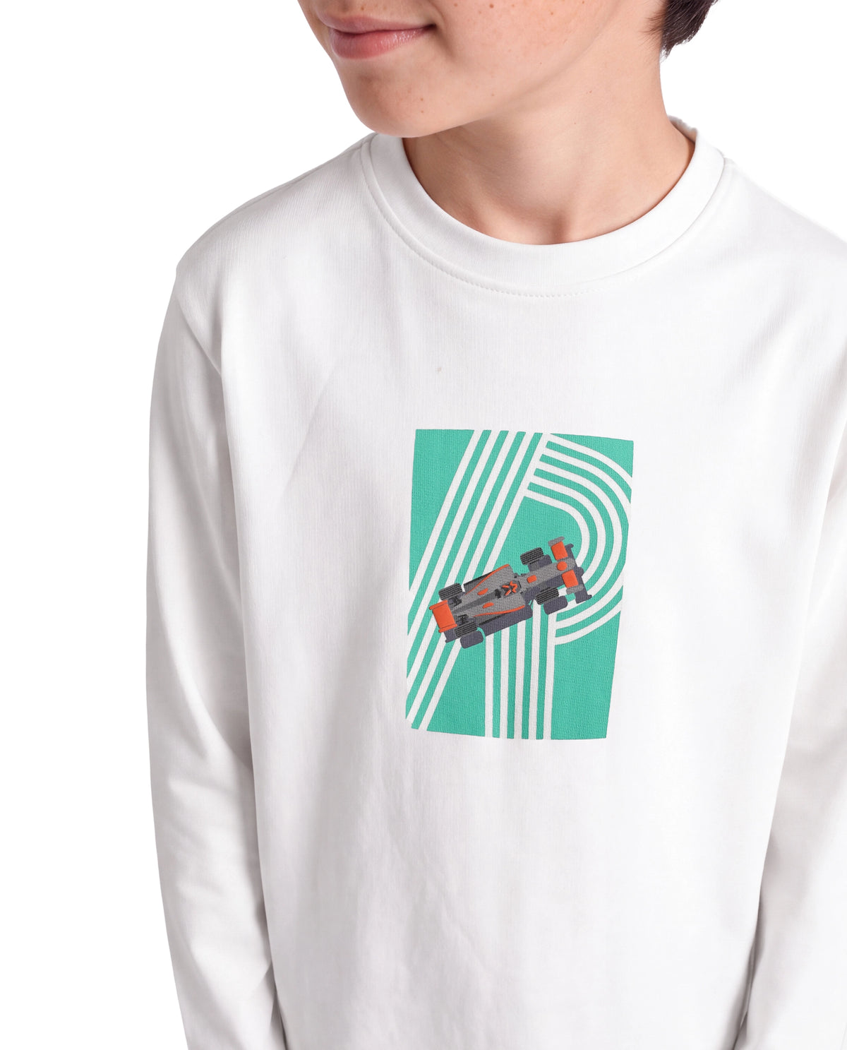 Rare Ones Kids Boet Off White Cotton Fabric Pull-On Regular Fit Graphic Print T-Shirt
