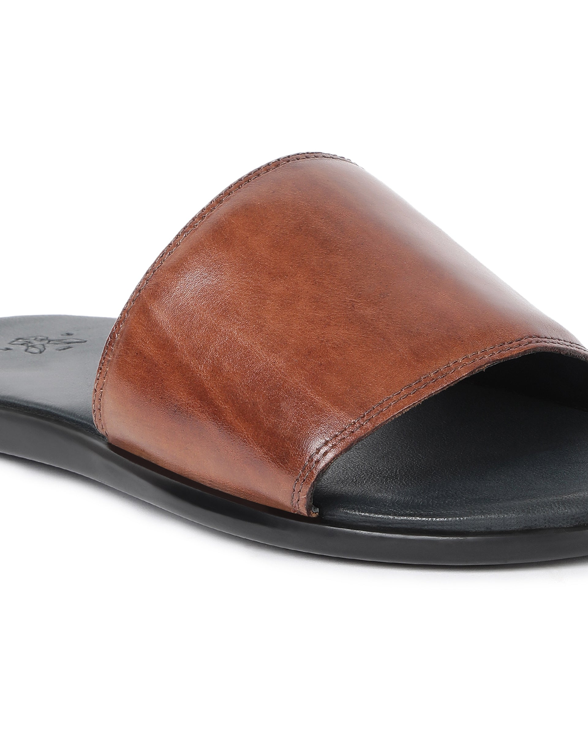 Leather sliders for on sale men