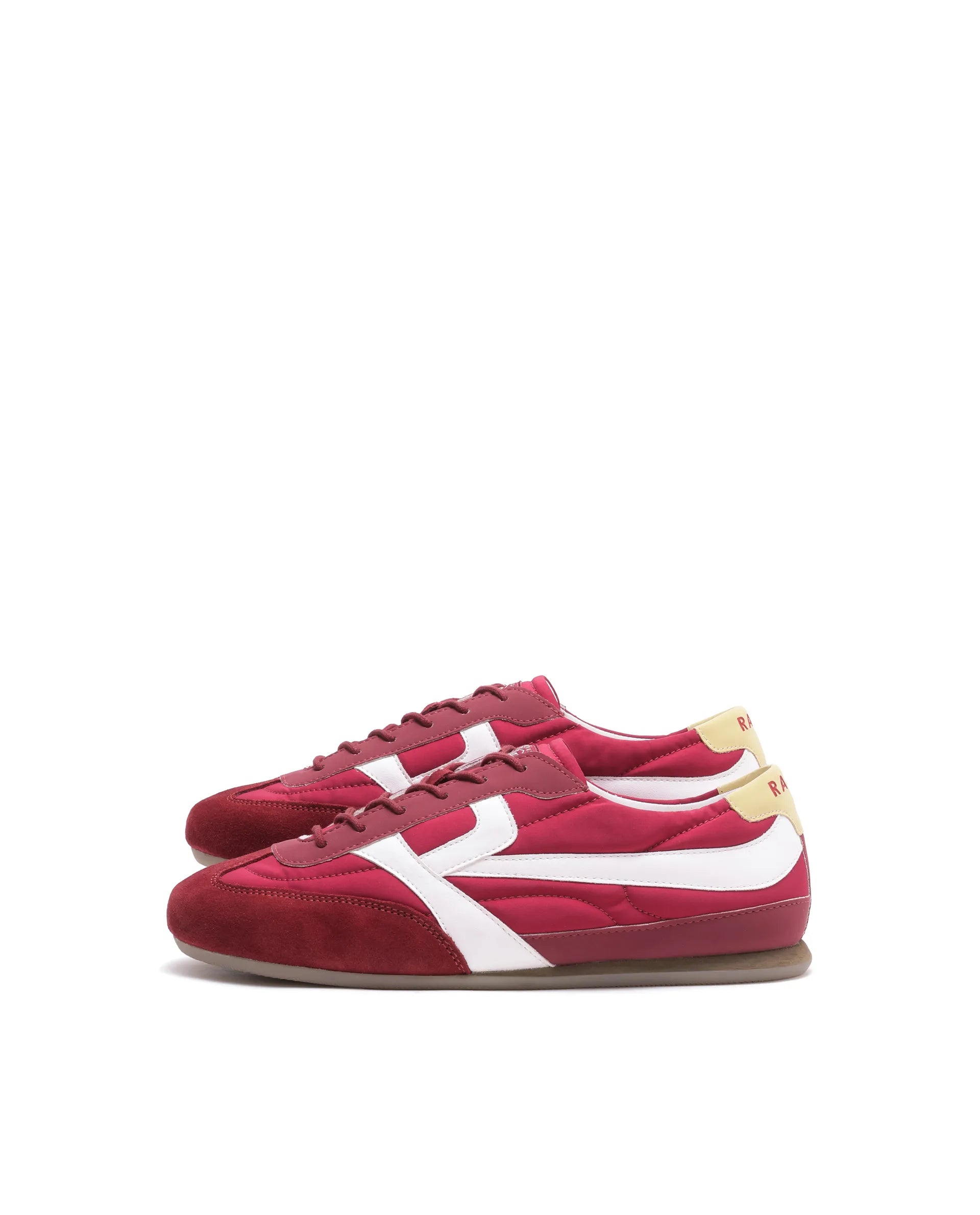 Rarez Men's Abruzzo Dark Red Parachute TRP Sole Sneaker