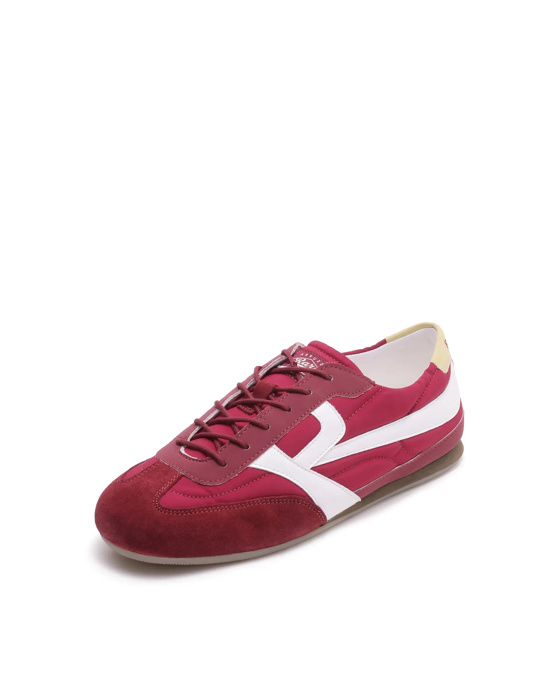 Rarez Men's Abruzzo Dark Red Parachute TRP Sole Sneaker