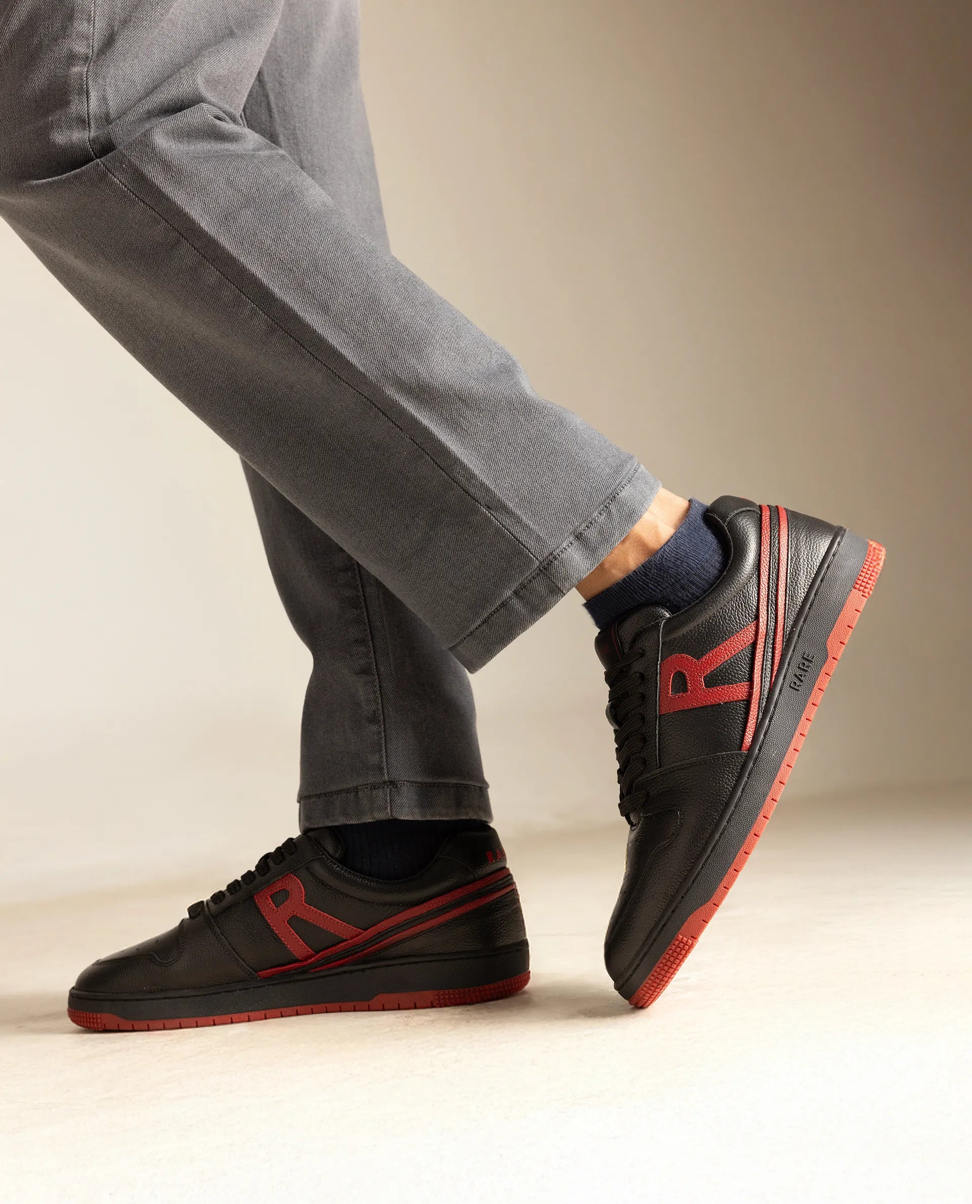 Rare Rabbit Men Adonis Black Lace-Up Closure Shoes