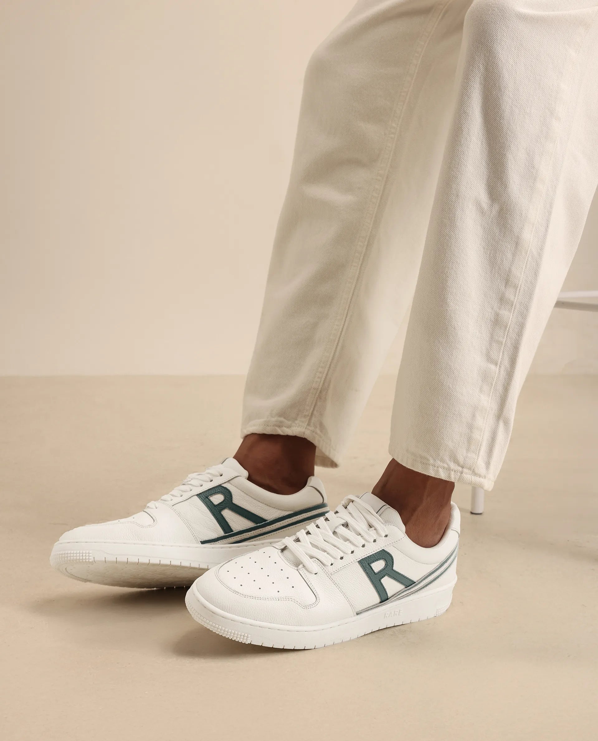 Rare Rabbit Men Adonis White Lace-Up Closure Shoes