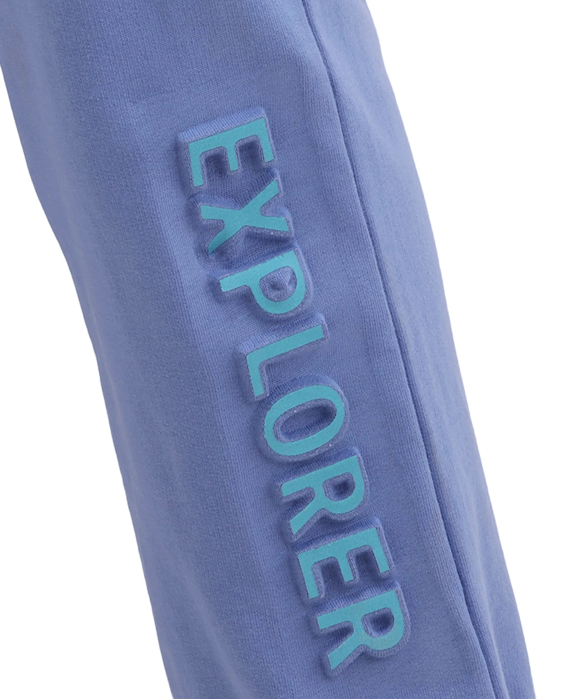 Rare Ones Kids Aiden Purple Cotton Fabric Drawstring Closure Embossed Cargo Fit Track Pant