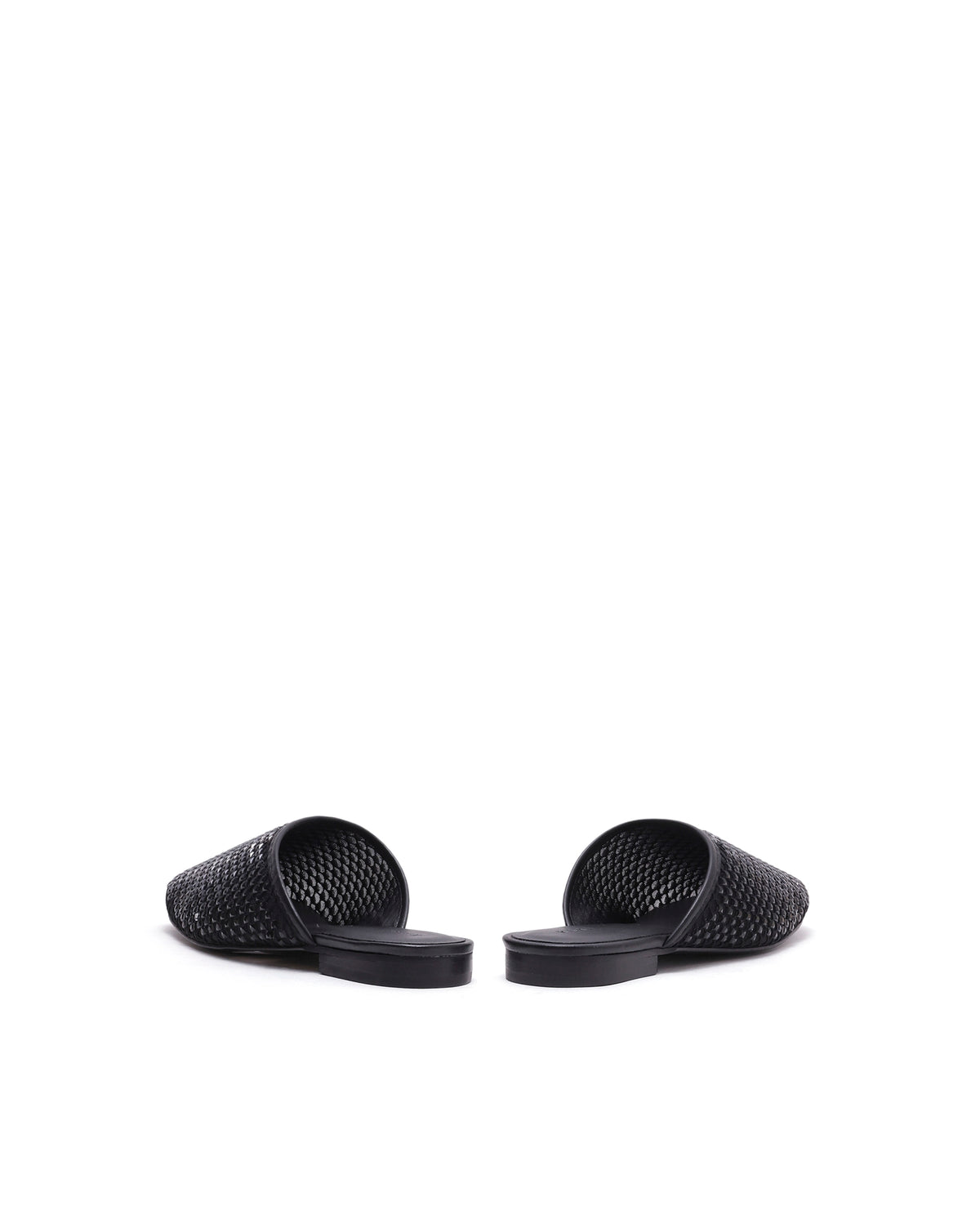 Rarez Women's Aira Black Micro Fiber & Mesh Low Flats