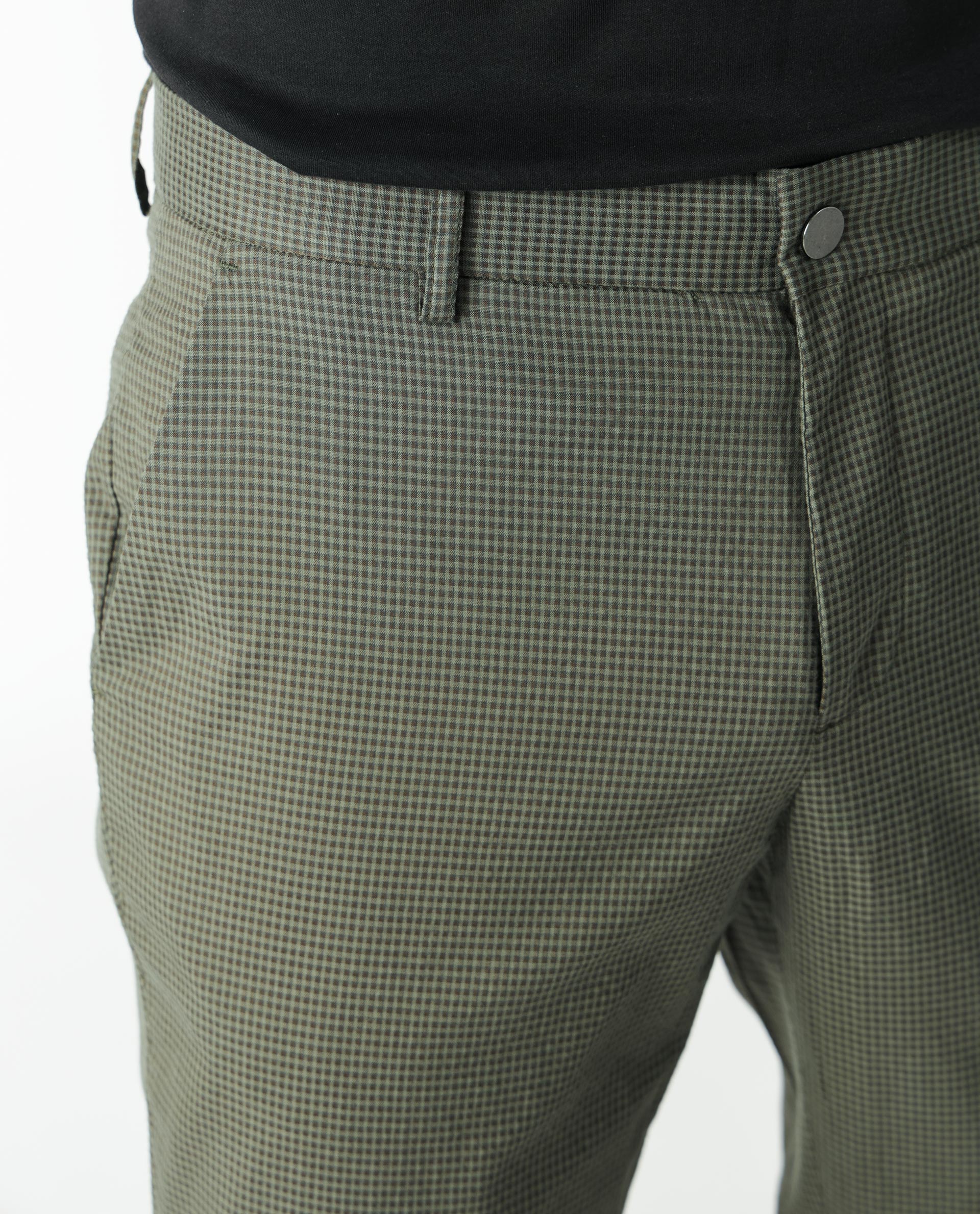 Men's Business Pants Skinny Plaid Stretch Slim Trousers Casual Golf Dress  Pants | eBay