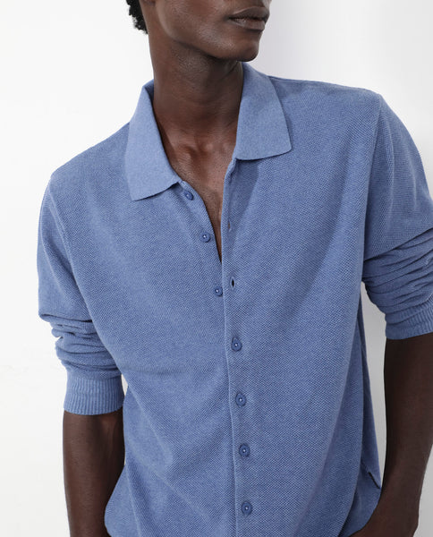 Buy Alias-N - Dusky Blue Regular Fit Plain Shirt| Rare Rabbit