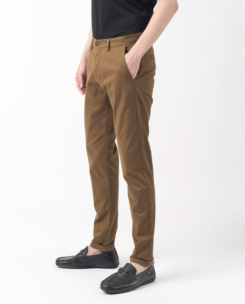 Buy Amber Brown Trouser  Casual Brown Solid Trousers for Men Online   Andamen