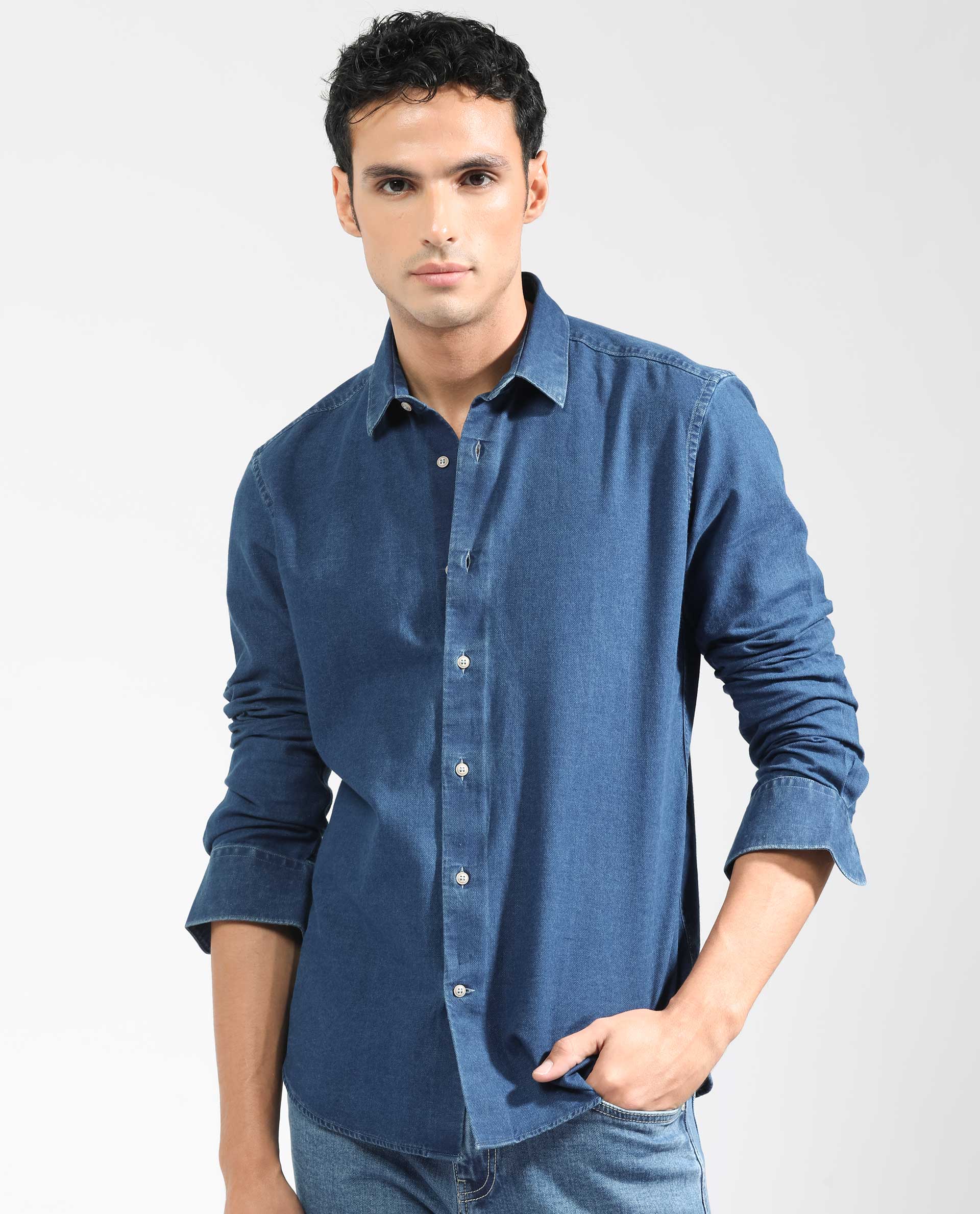 Buy THE HELL DRIVER PLAIN PREMIUM COLORED DENIM SHIRTS,Exclusive Premium  Fabric,100 % Cotton,Exclusive WINTER Collection,HEAVY DENIM STONE WASH Pure  Cotton Sea Green Color Shirt for men Online at Best Prices in India -