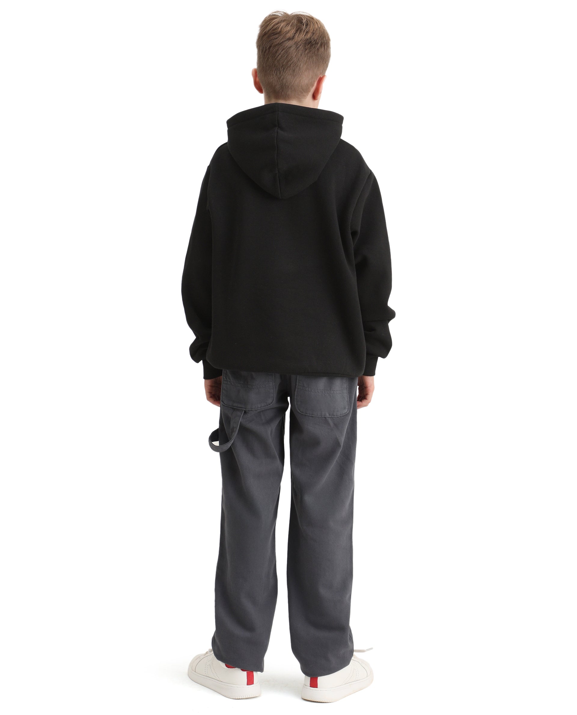 Rare Ones Kids Arvi-K Blue Cotton Button And Zip Carpenter Fit Jeans